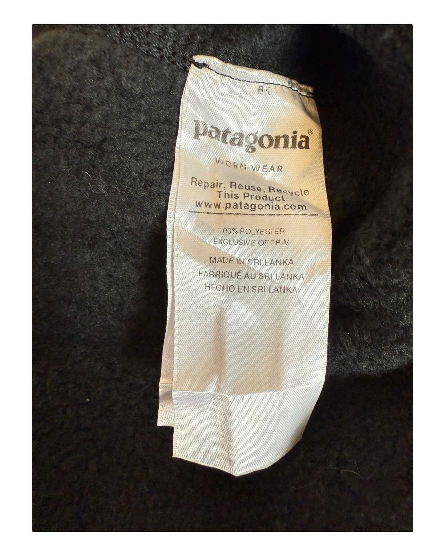 Patagonia Fleece Weste schwarz Größe XL
