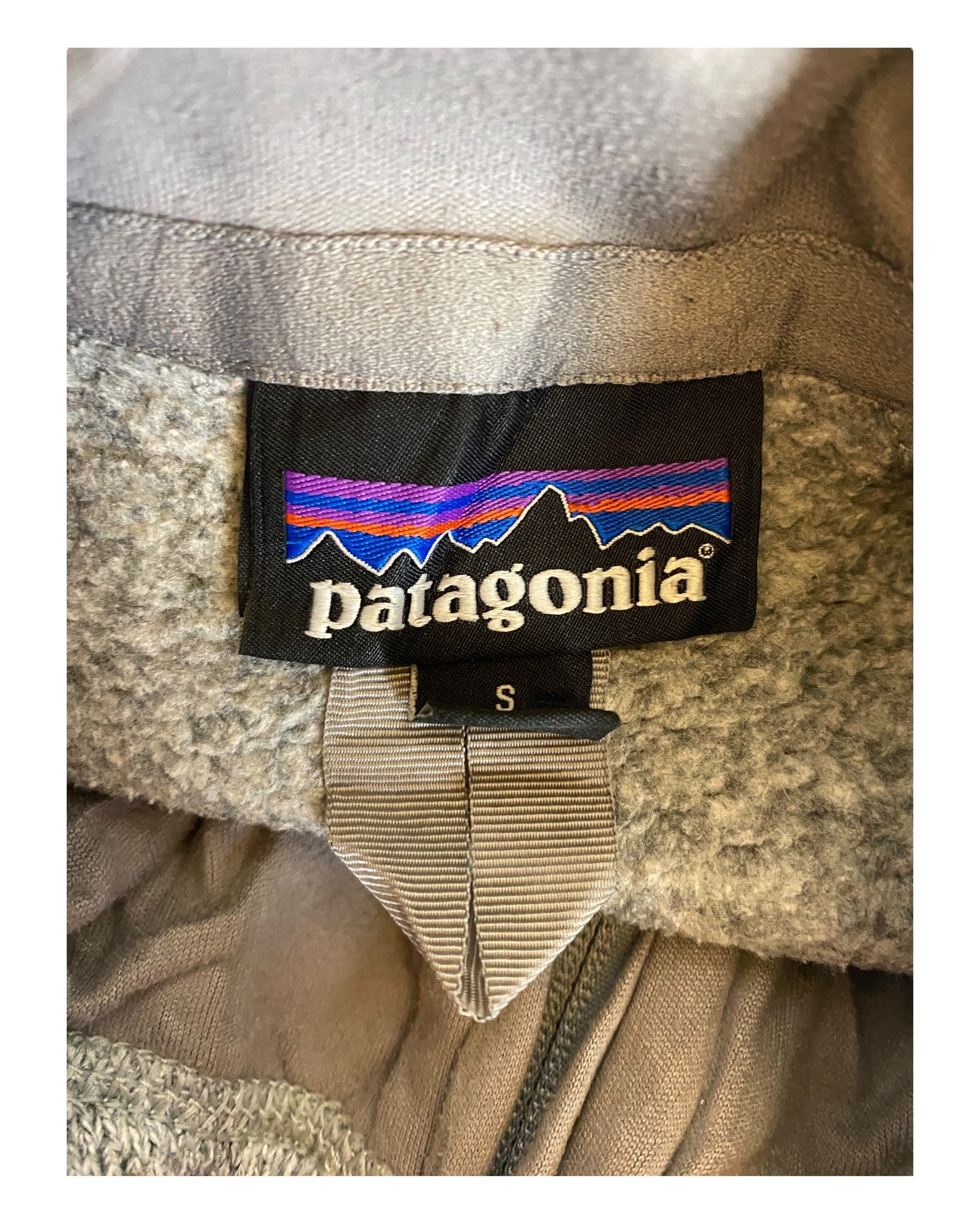 Patagonia Fleece Jacke grau Größe S