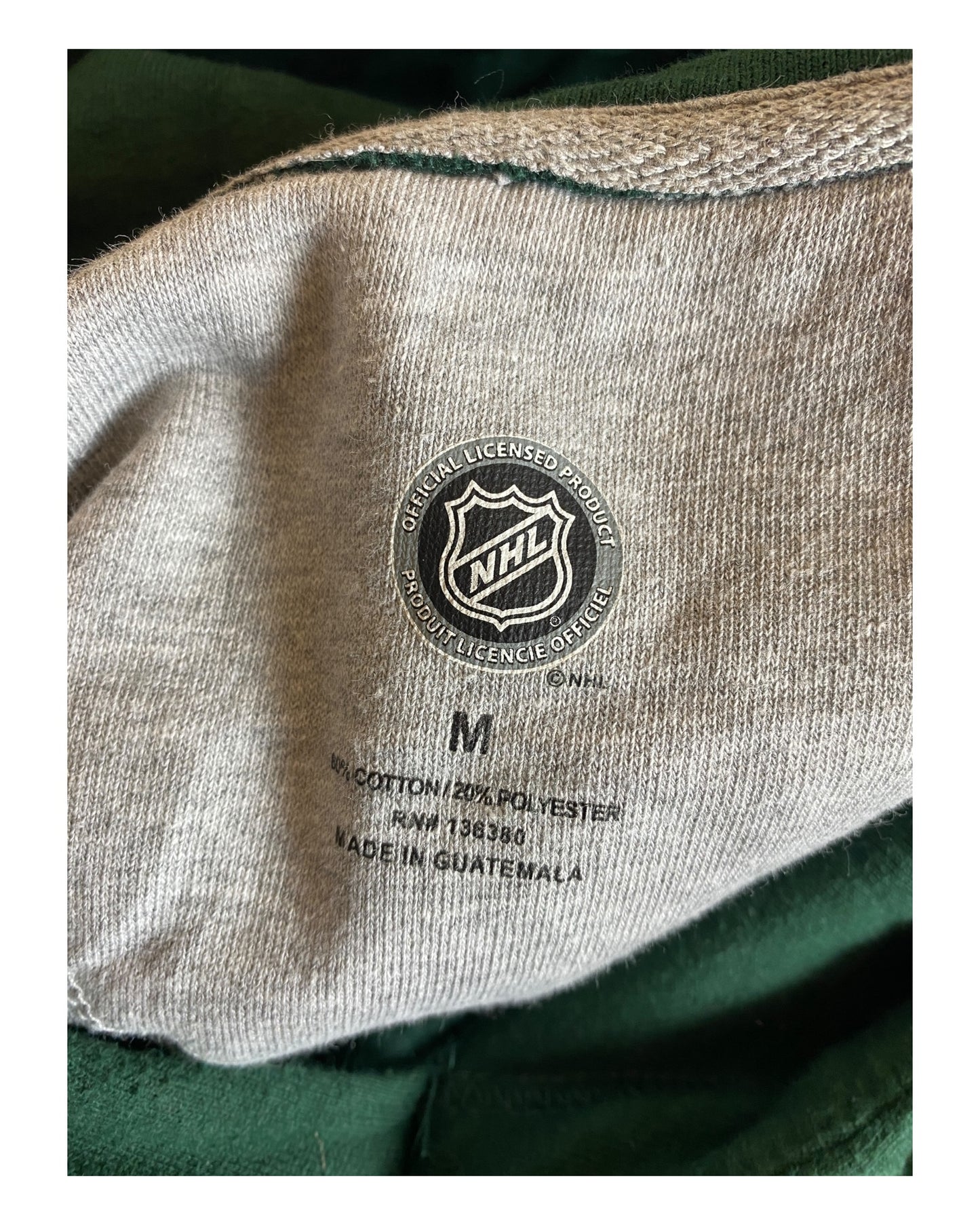 NHL Minnesota Wild Hoodie grün Größe M