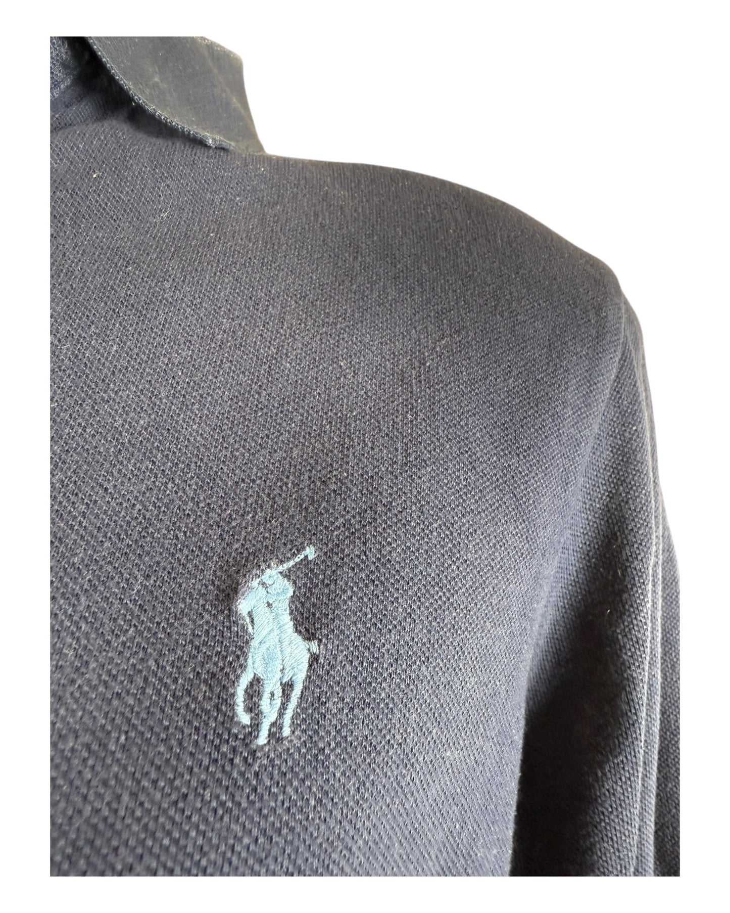 Polo Ralph Lauren langärmliges Poloshirt marineblau Größe M