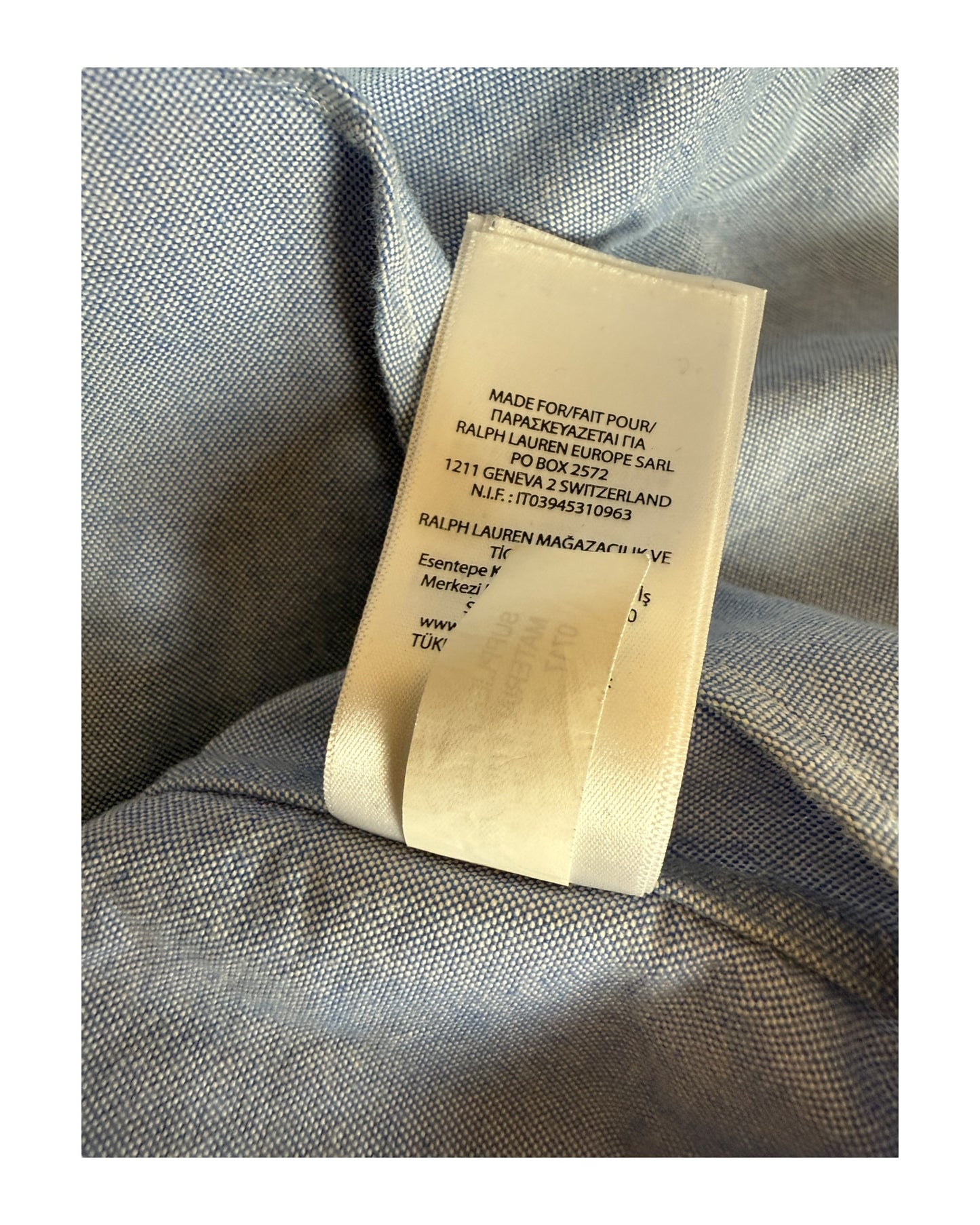 Polo Ralph Lauren Oxfordhemd hellblau Größe M
