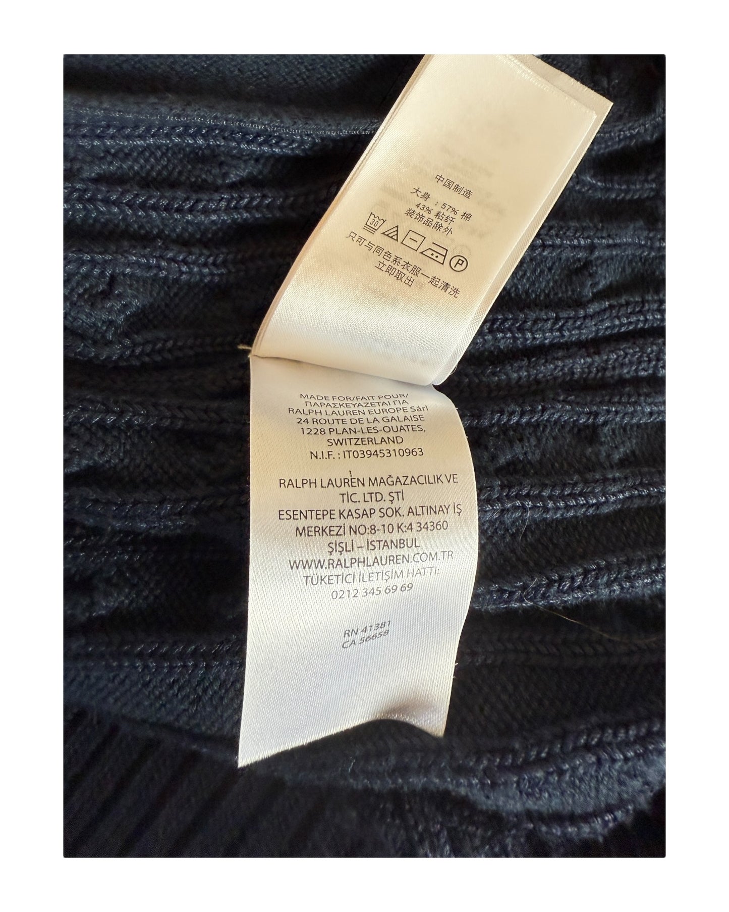 Polo Ralph Lauren Strickjacke marineblau Größe M