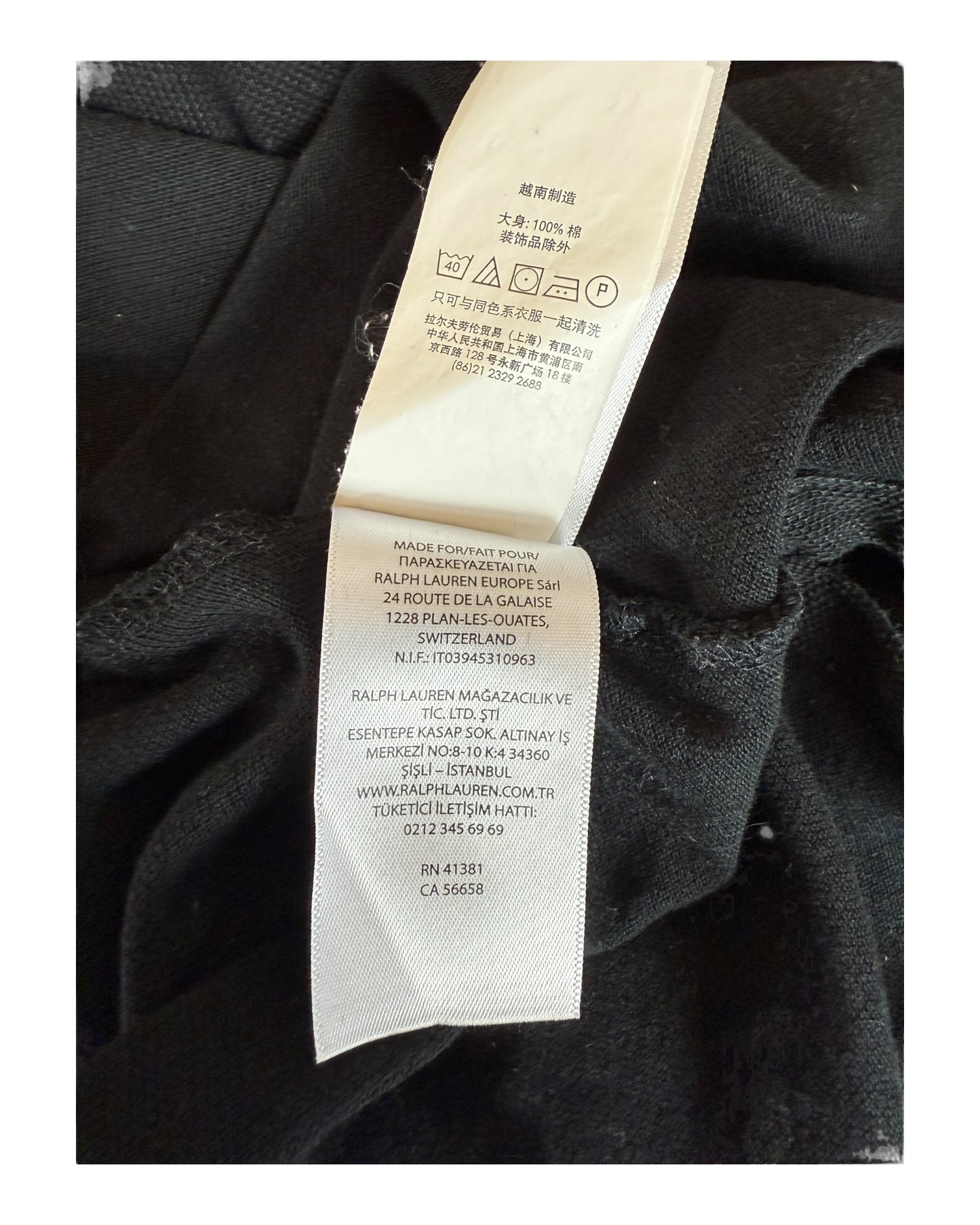 Polo Ralph Lauren Poloshirt schwarz Größe S