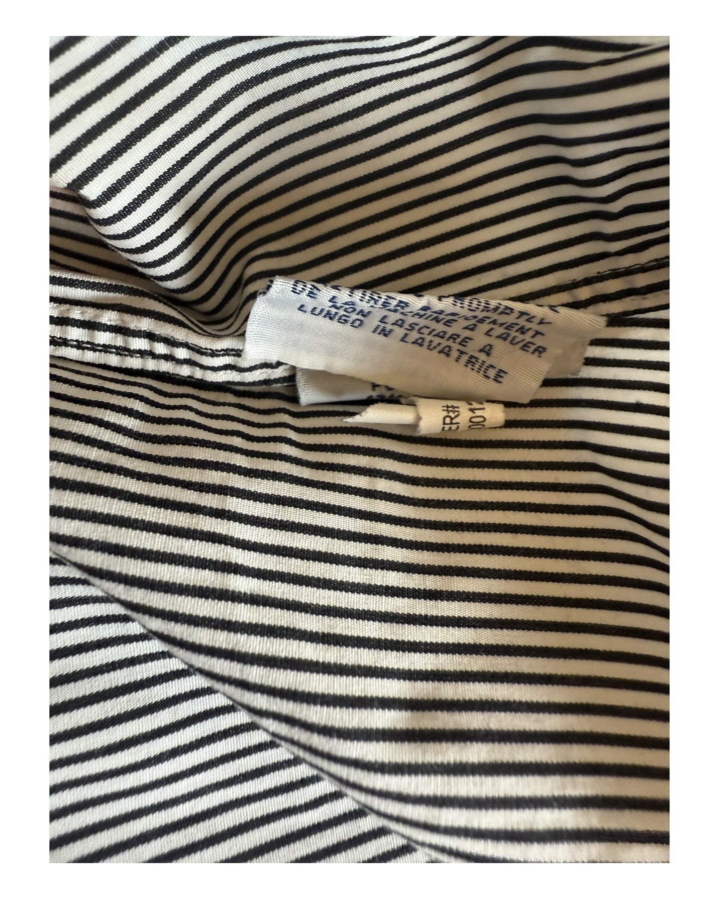 Polo Ralph Lauren Hemd schwarz weiß gestreift Größe M