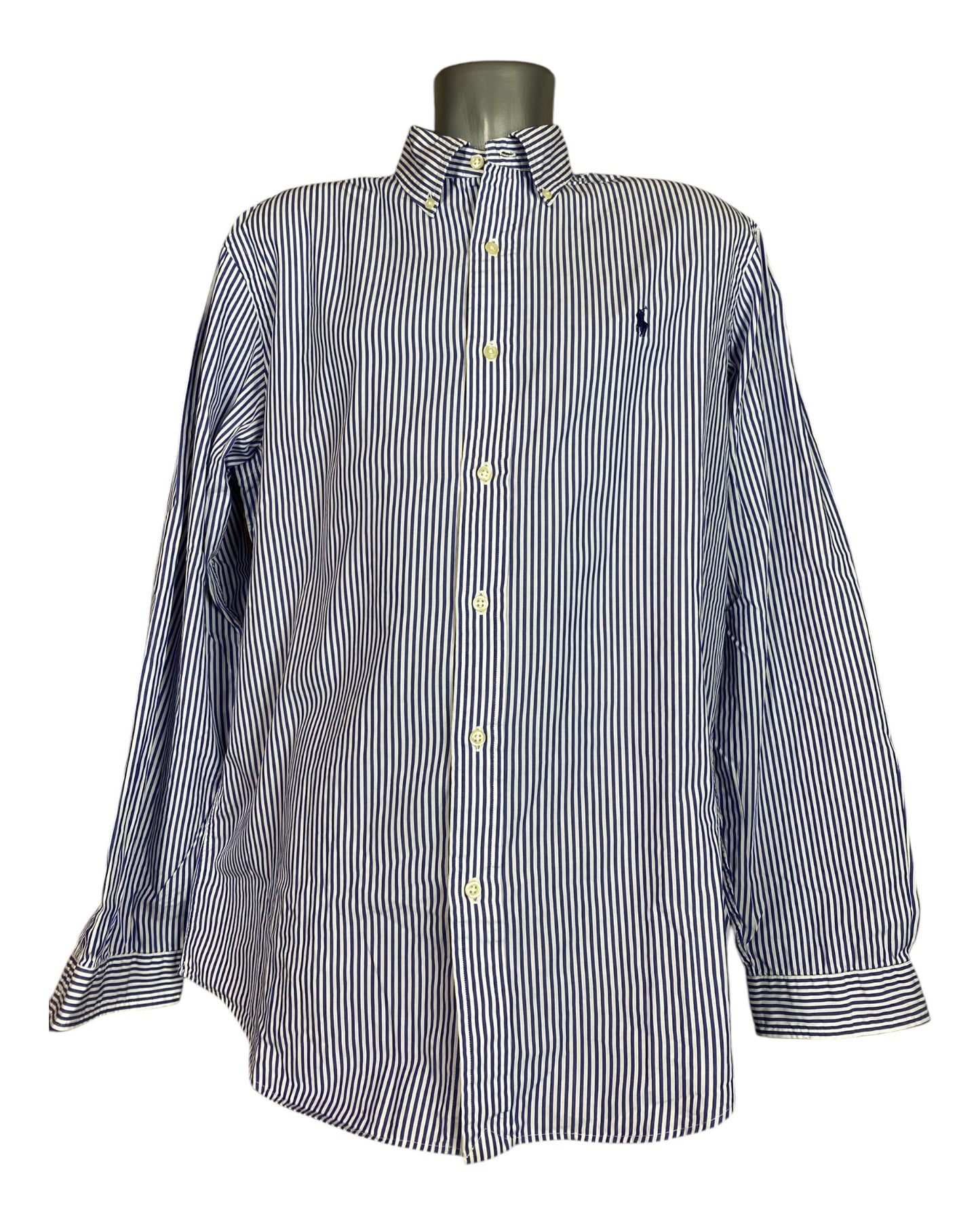 Polo Ralph Lauren Hemd blau weiß gestreift Größe L