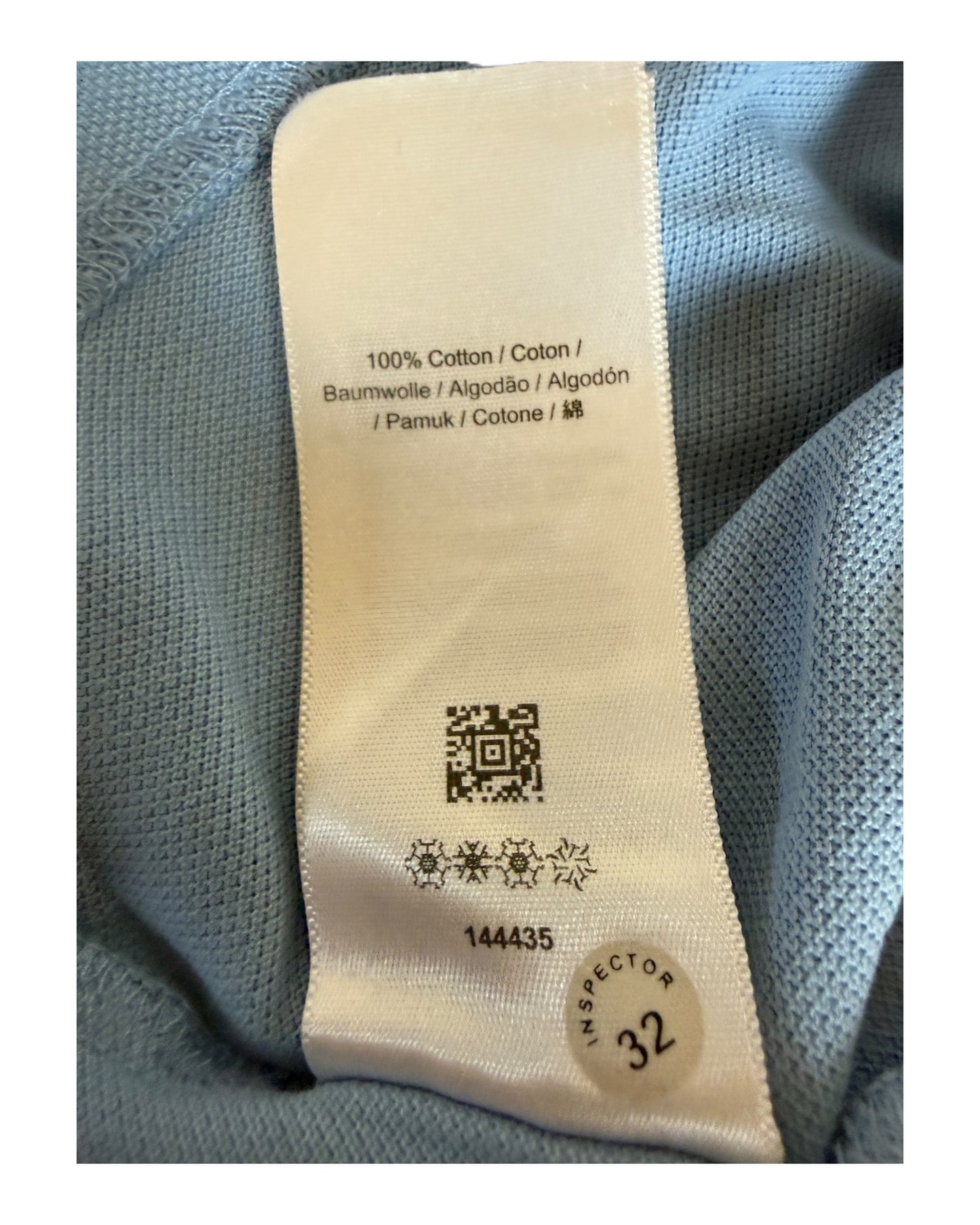 Fred Perry Poloshirt hellblau Größe L