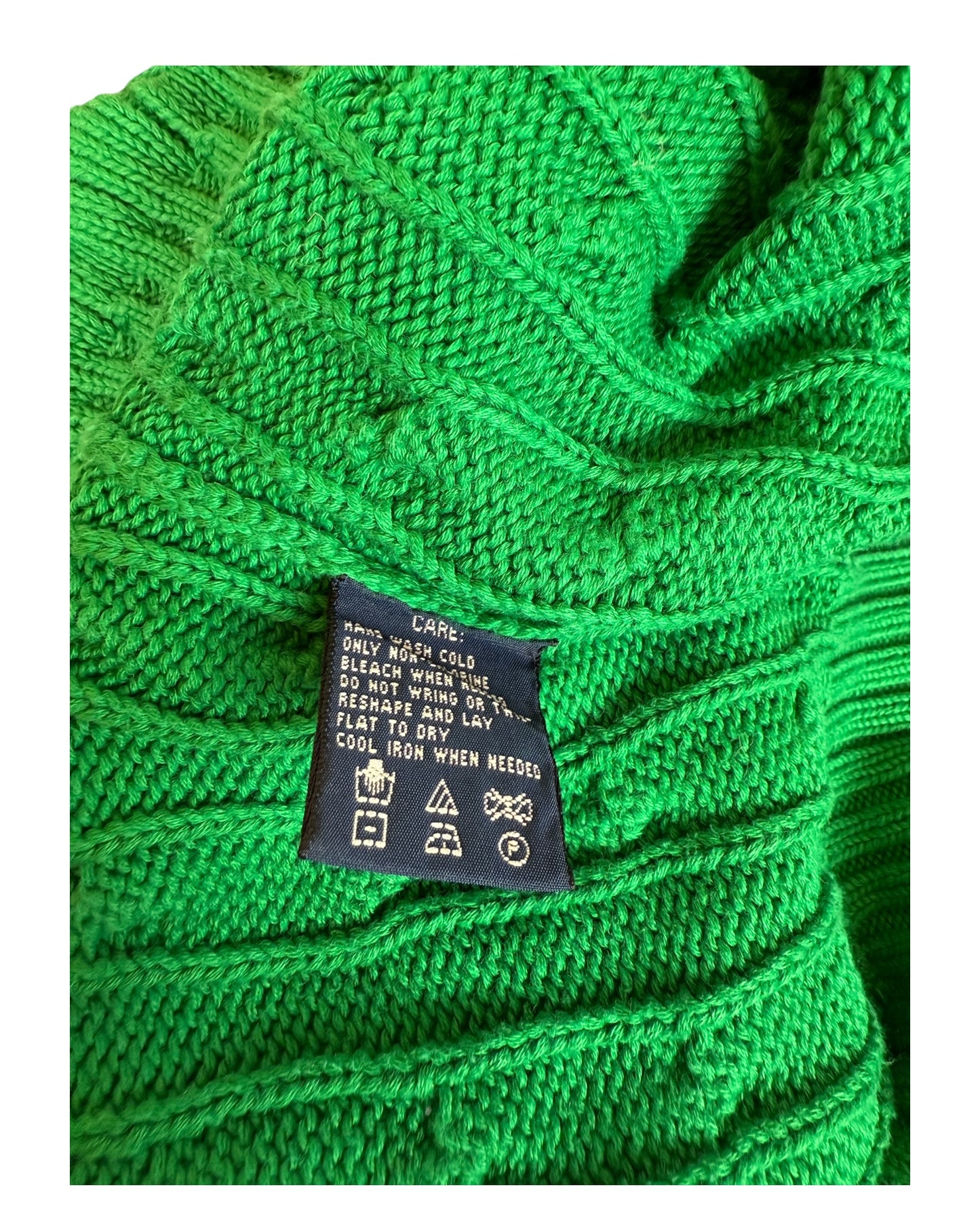 Polo Ralph Lauren Pullover Zopfmuster grün Größe S