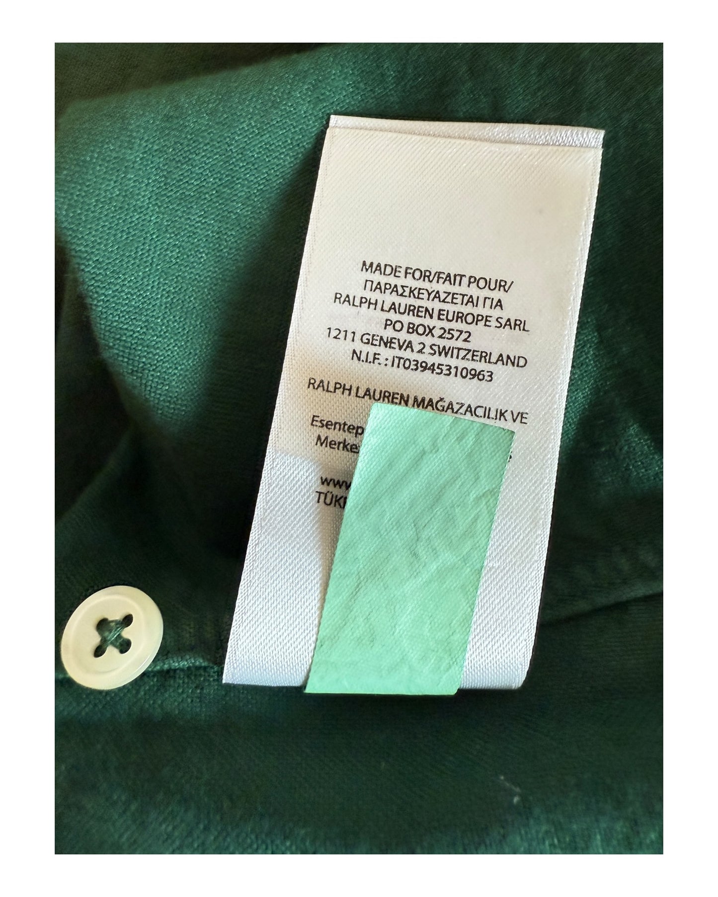 Polo Ralph Lauren Oxfordhemd grün Größe L