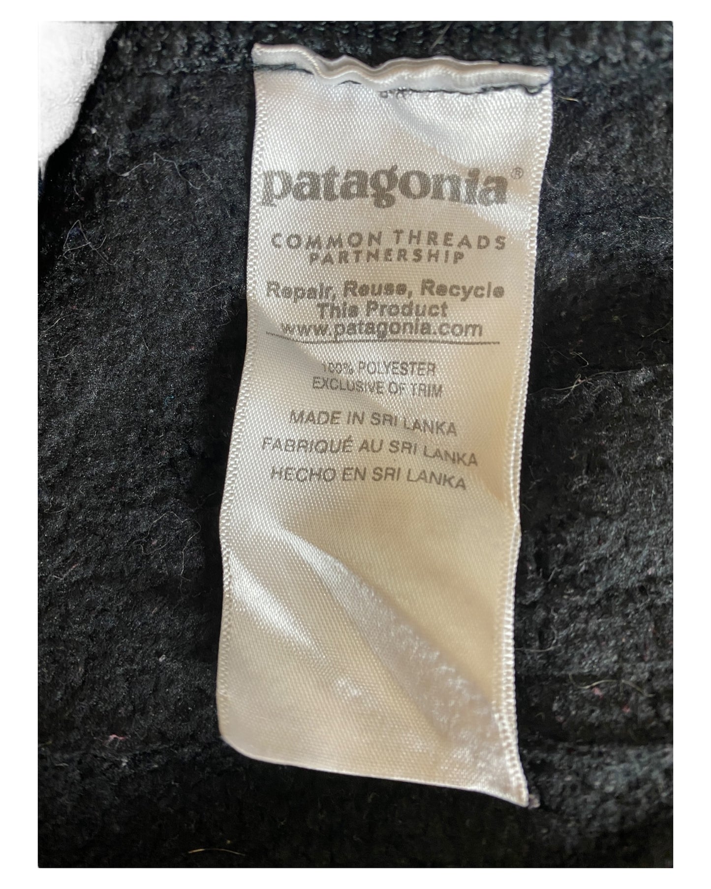Patagonia Fleece Weste schwarz Größe M