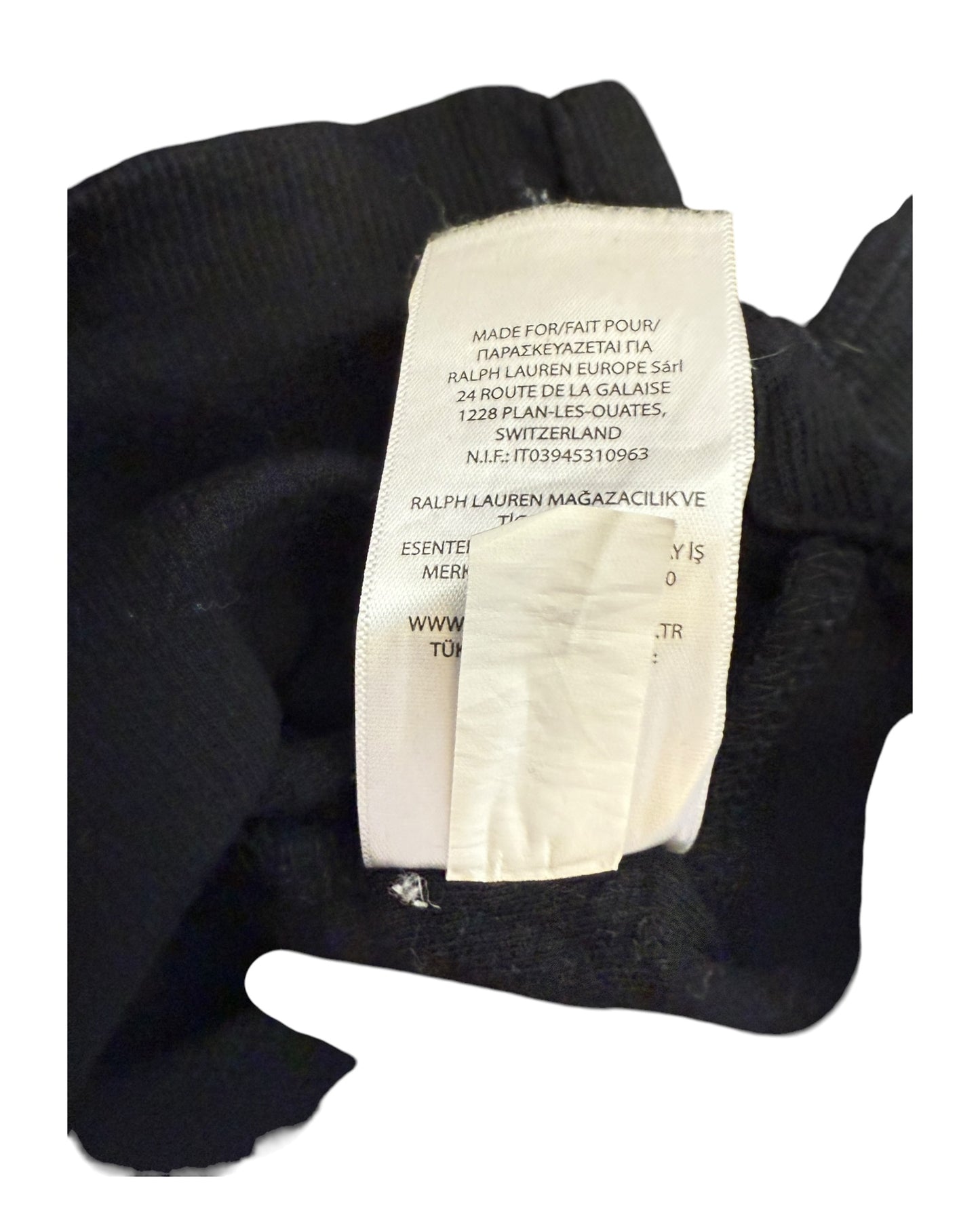 Polo Ralph Lauren Half Zip Pullover schwarz Größe L