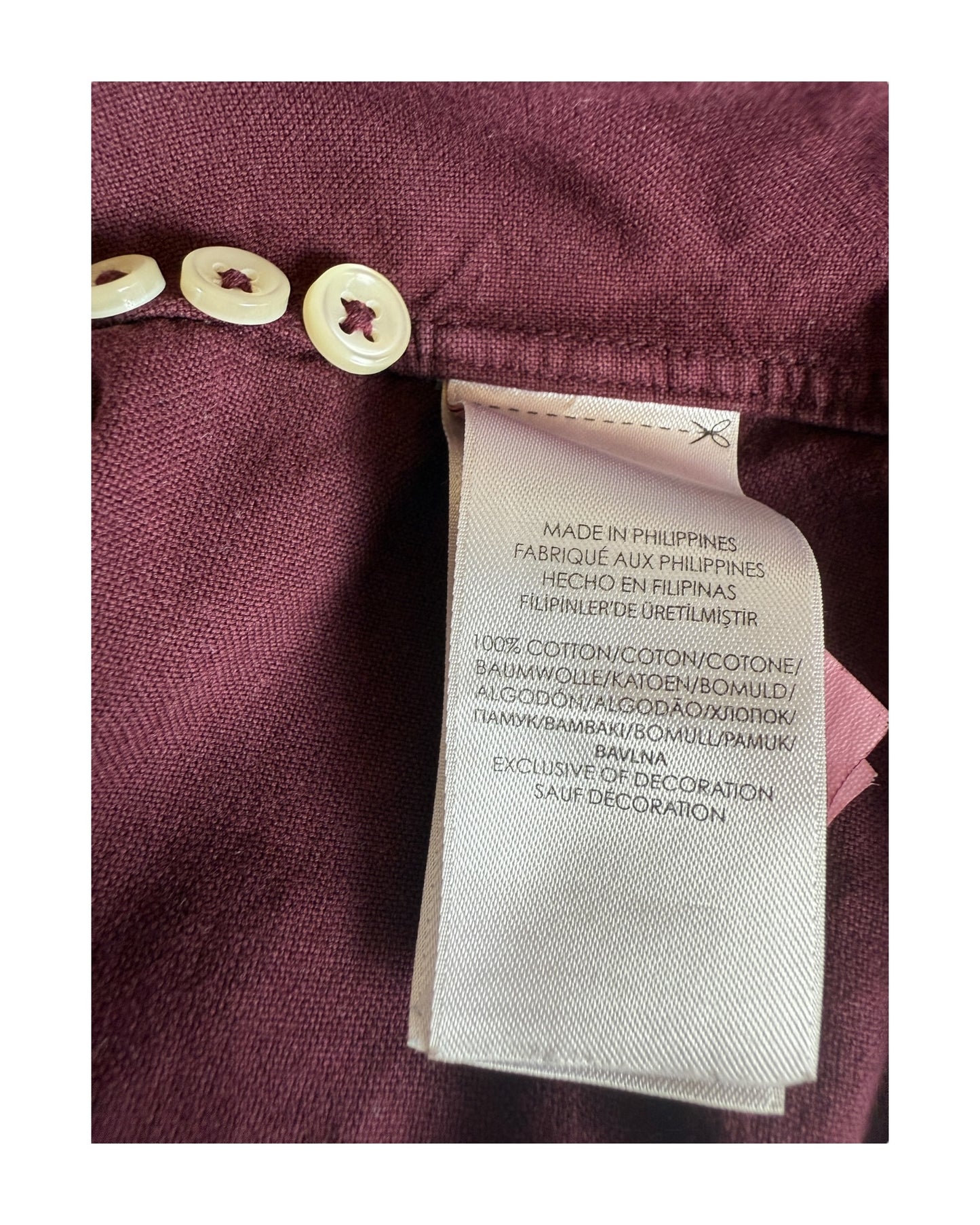 Polo Ralph Lauren Hemd bordeauxrot Größe L