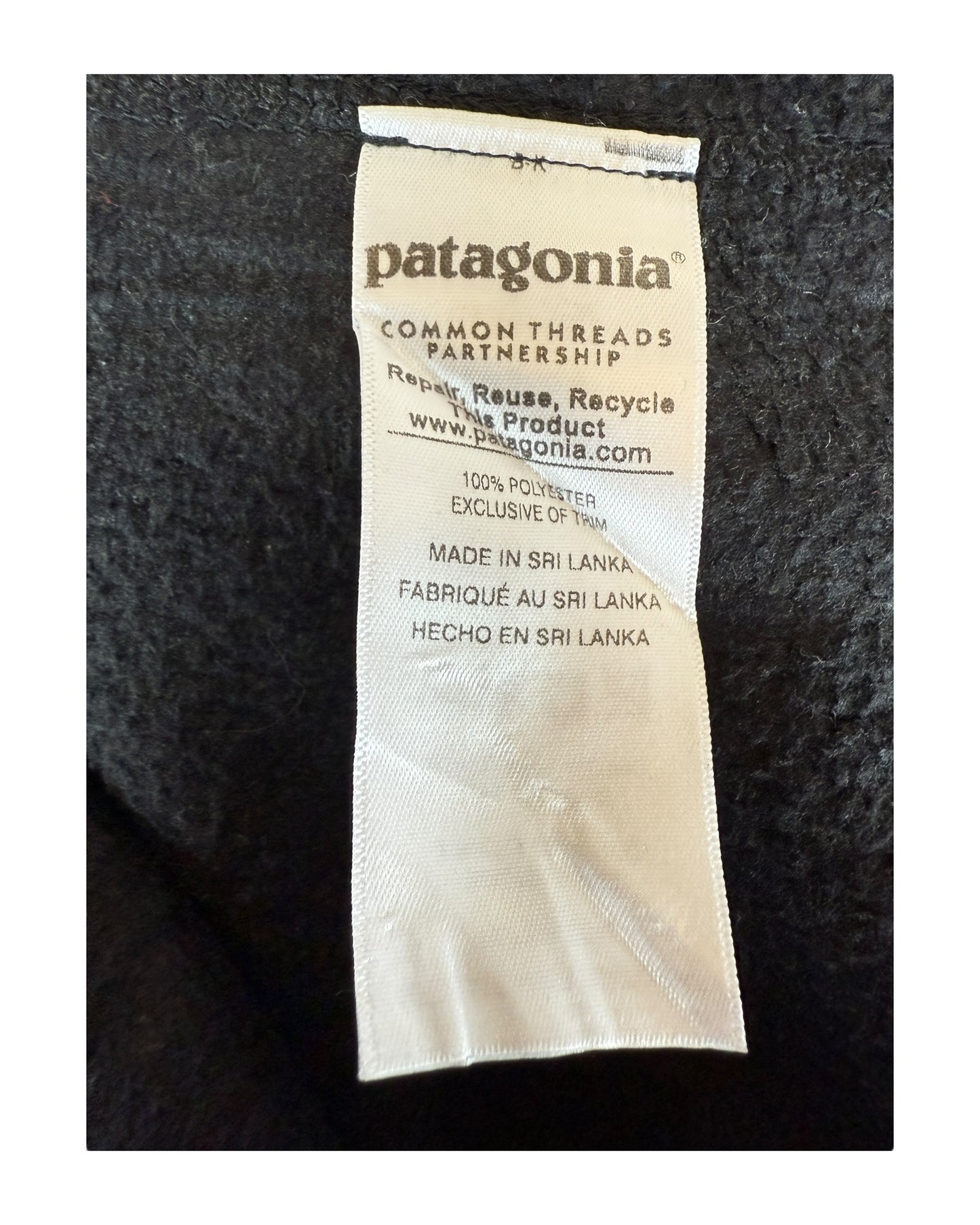 Patagonia Fleece Weste schwarz Größe M