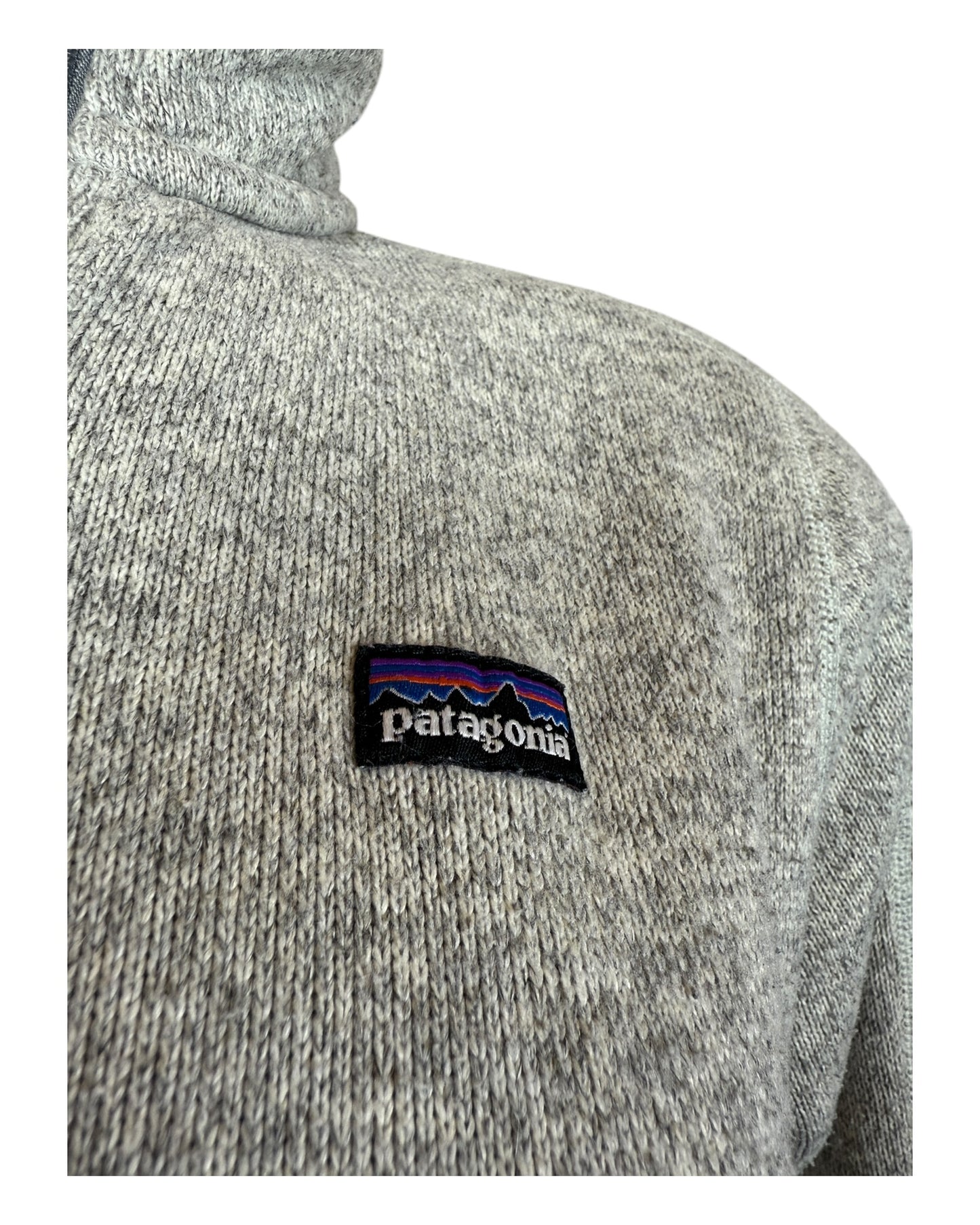 Patagonia Fleece Jacke grau Größe M