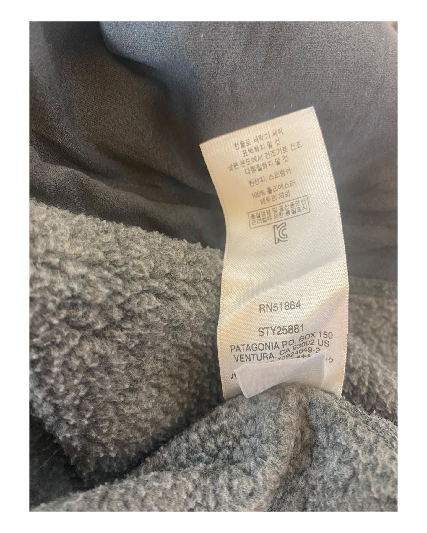 Patagonia Fleece Weste grau Größe L