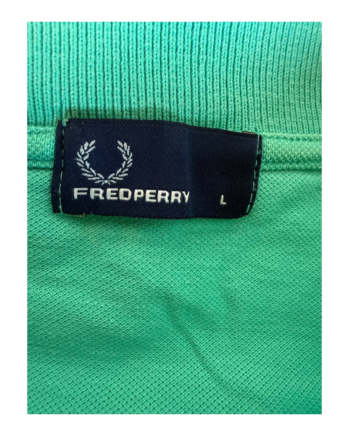 Fred Perry Poloshirt mint Größe L