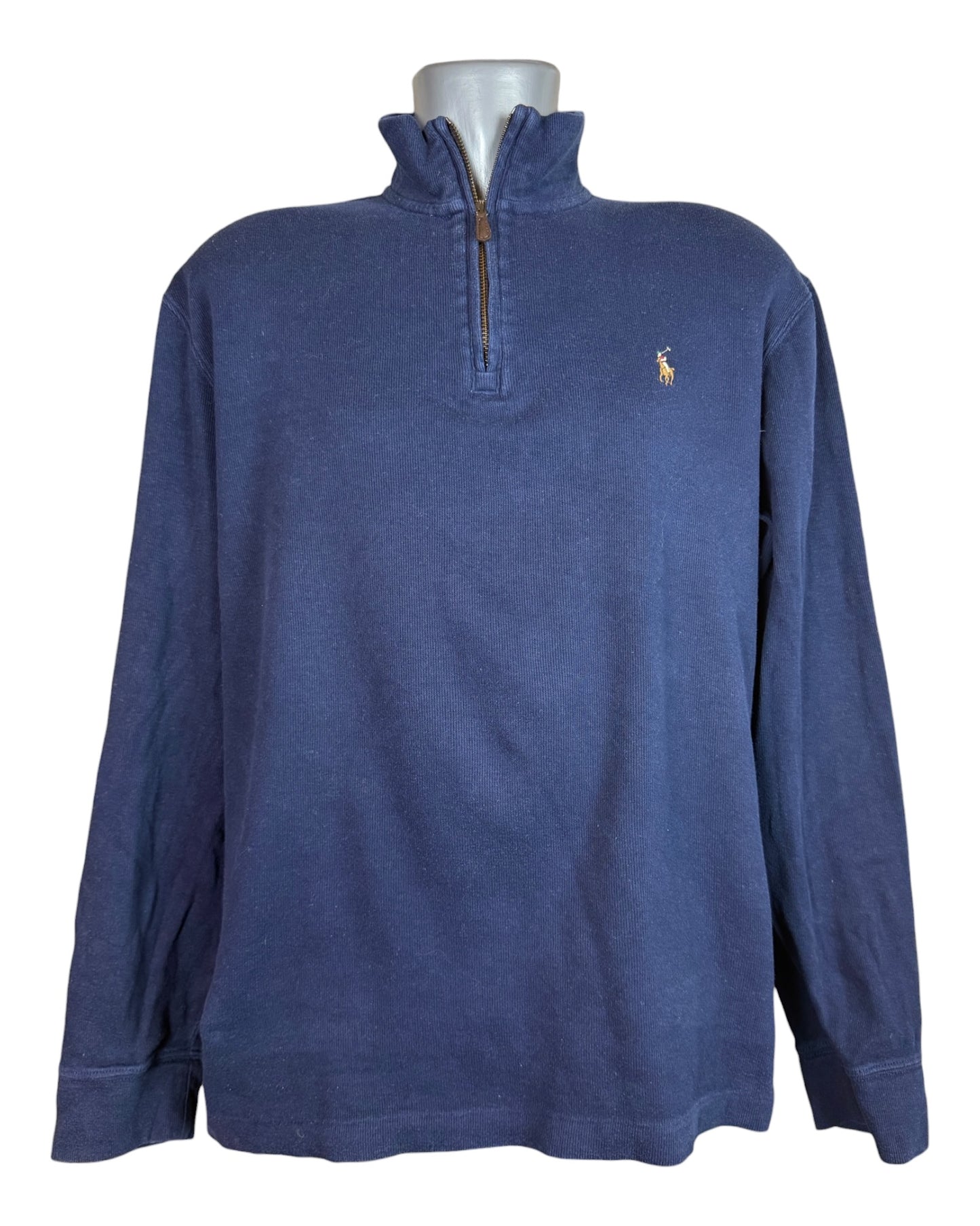 Polo Ralph Lauren Half Zip Pullover marineblau Größe M