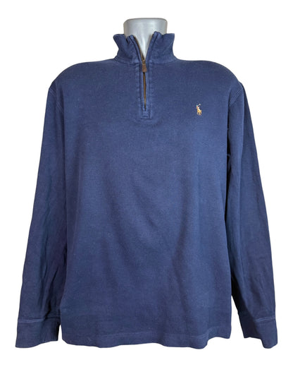 Polo Ralph Lauren Half Zip Pullover marineblau Größe M