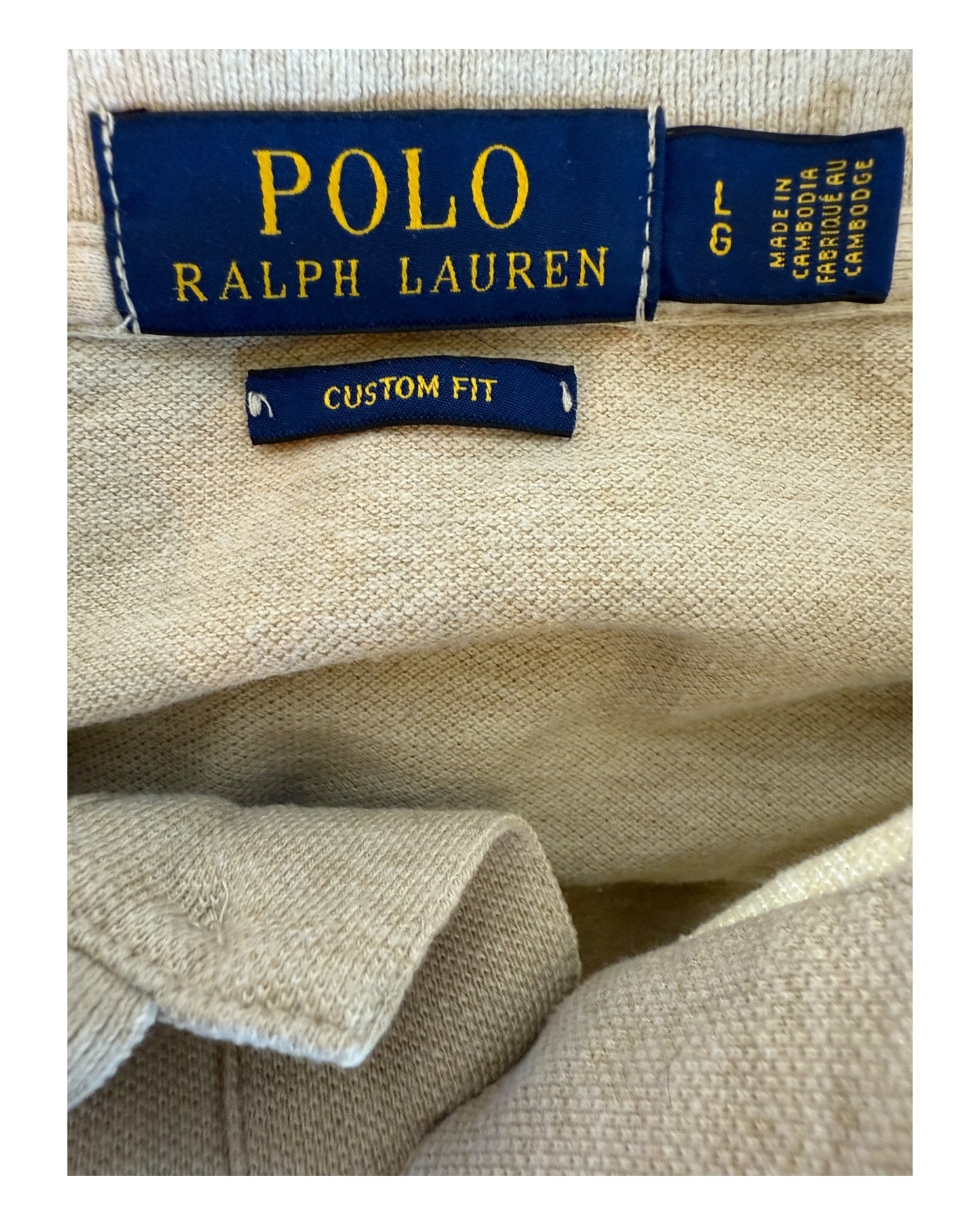 Polo Ralph Lauren Poloshirt beige Größe L