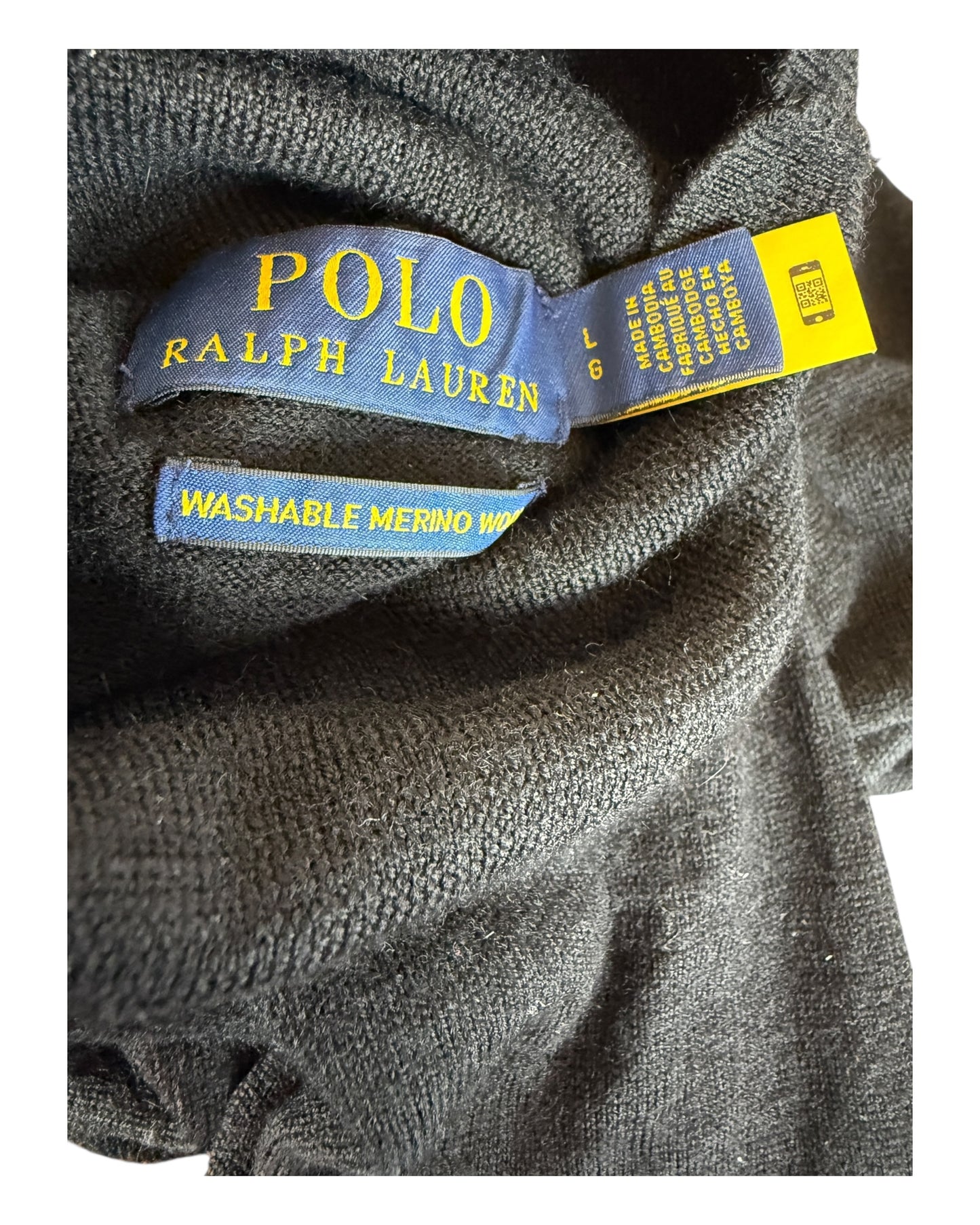 Polo Ralph Lauren Rollkragenpullover schwarz Größe L