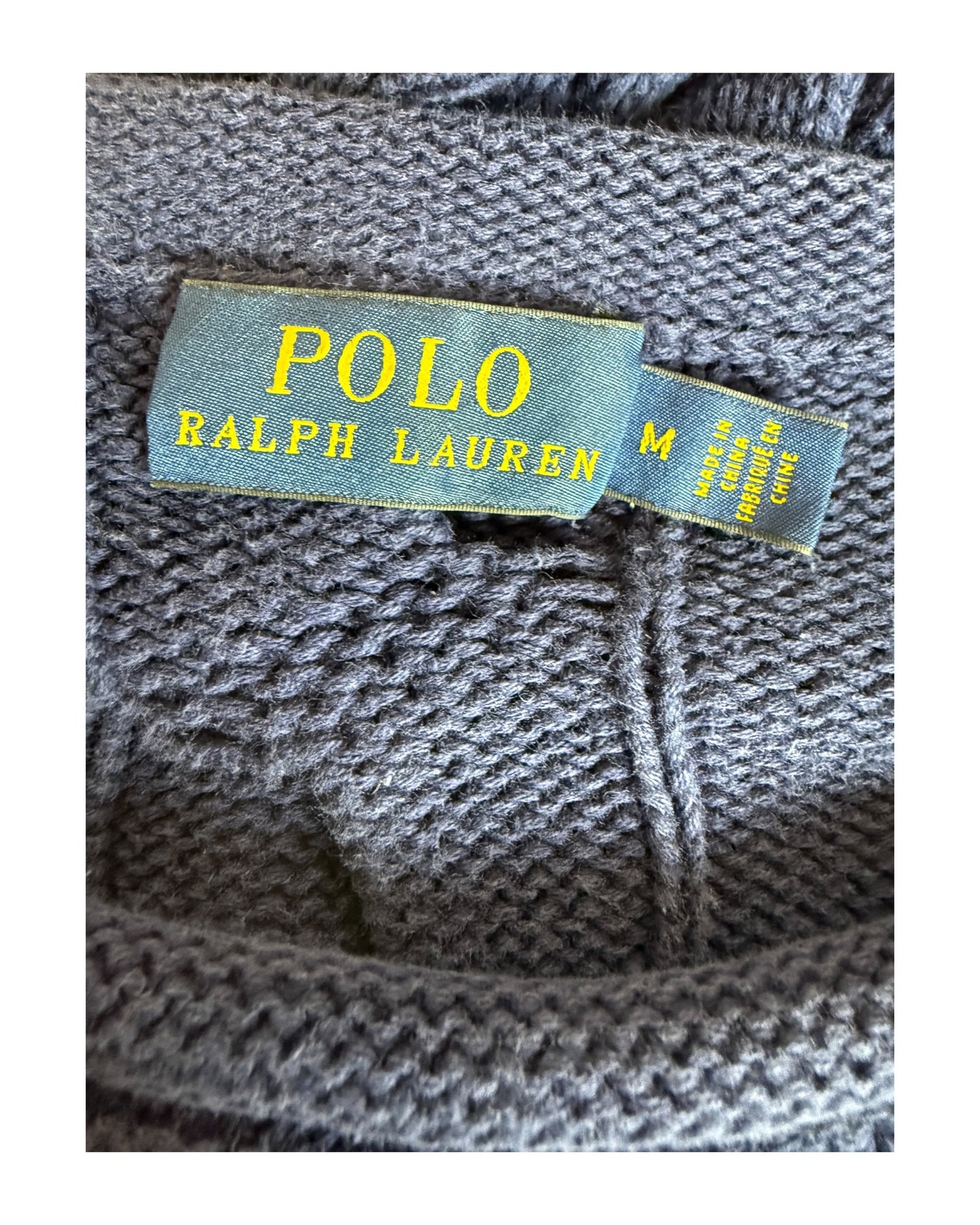 Polo Ralph Lauren Zopfmuster Pullover marineblau Größe M