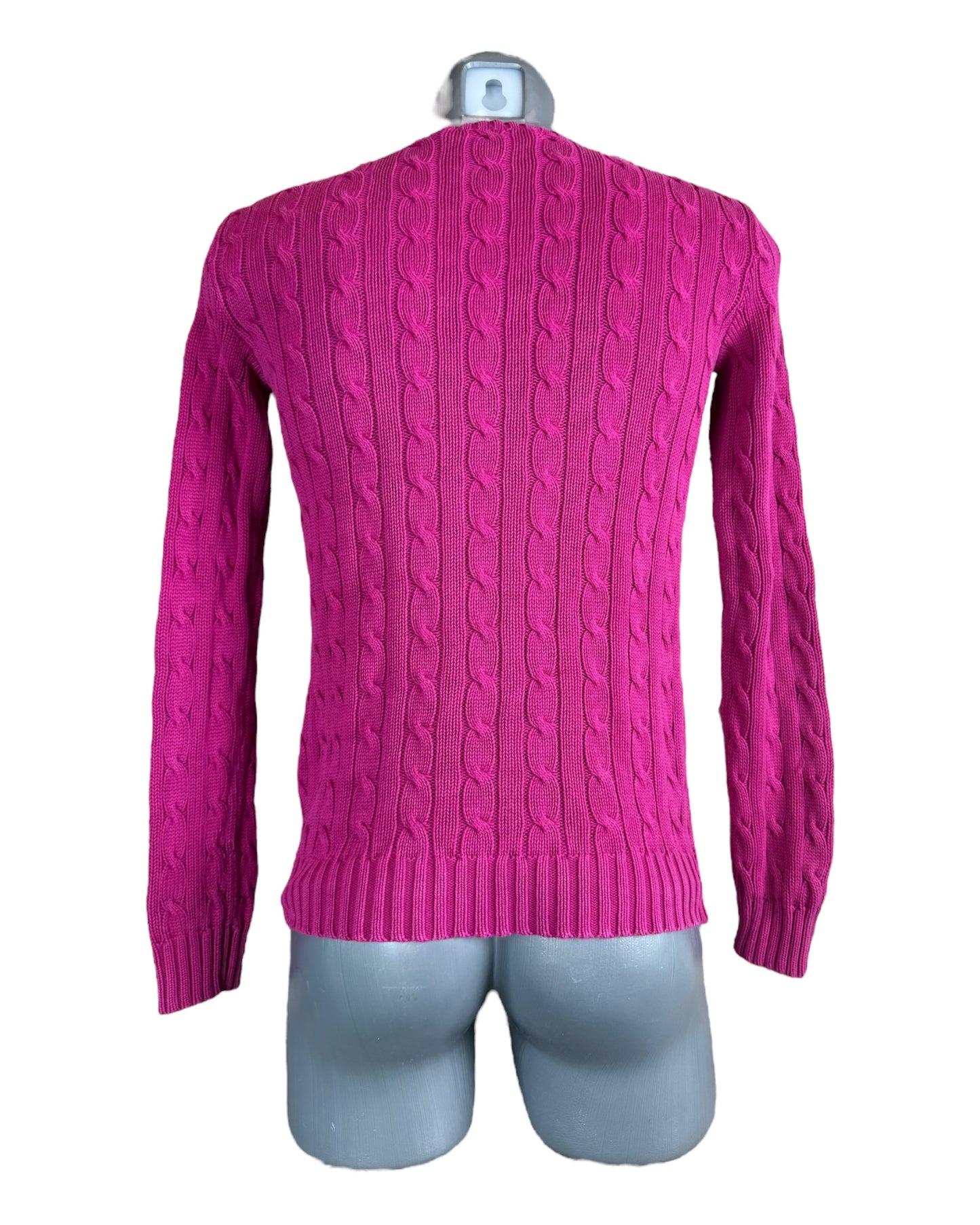 Polo Ralph Lauren Zopfmuster Pullover pink Größe S
