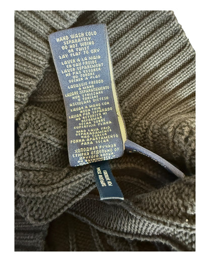 Polo Ralph Lauren Zopfmuster Pullover schwarz Größe S