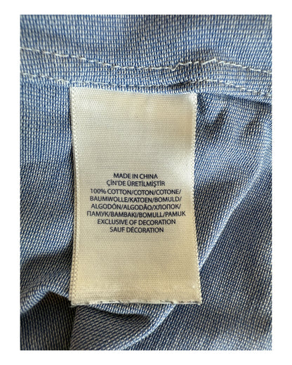 Polo Ralph Lauren Knit Oxford Bluse hellblau Größe S