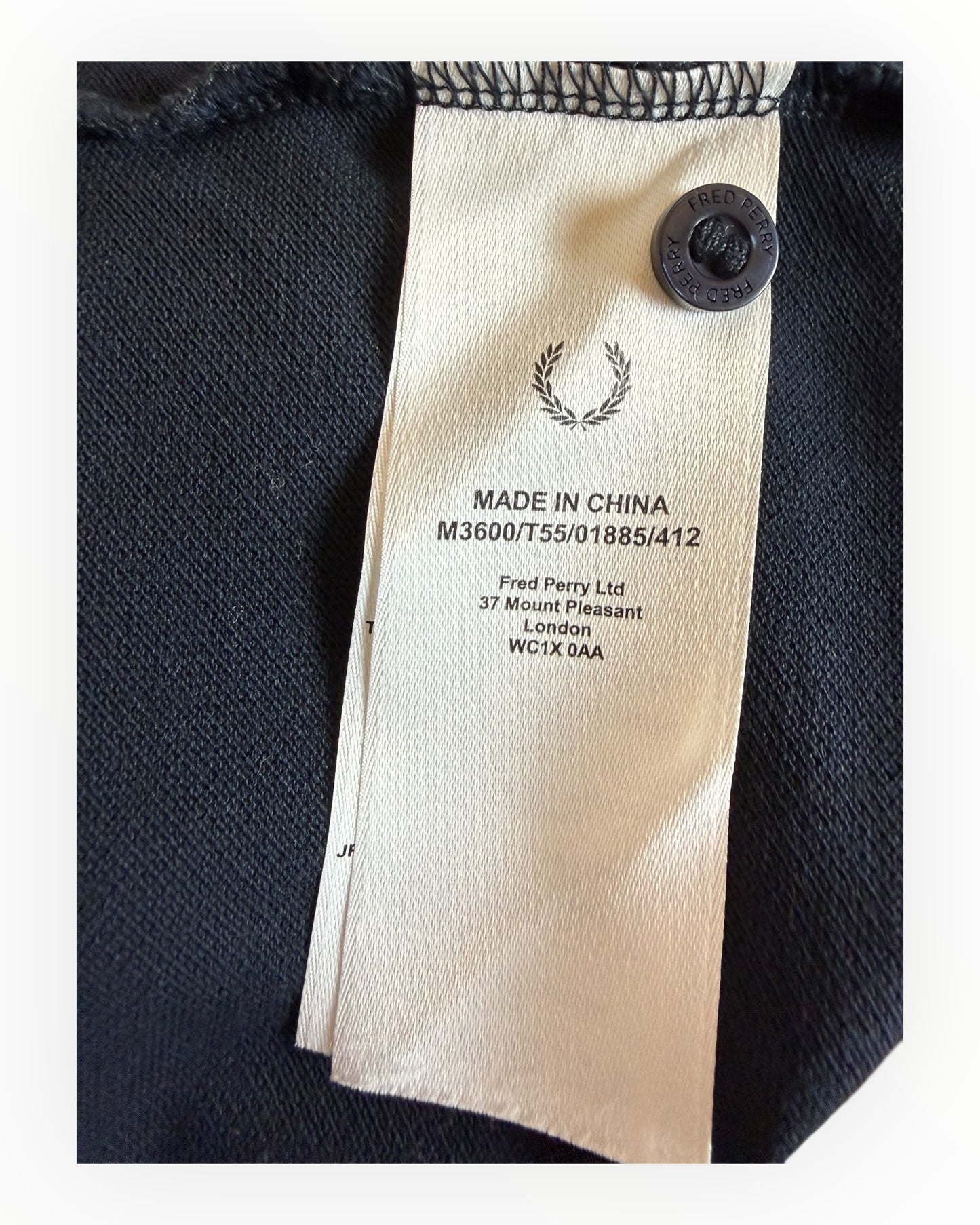 Fred Perry Poloshirt marineblau Größe L