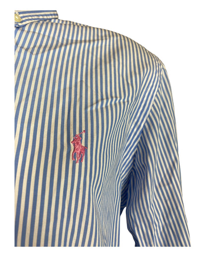 Polo Ralph Lauren Hemd blau weiß gestreift Größe M
