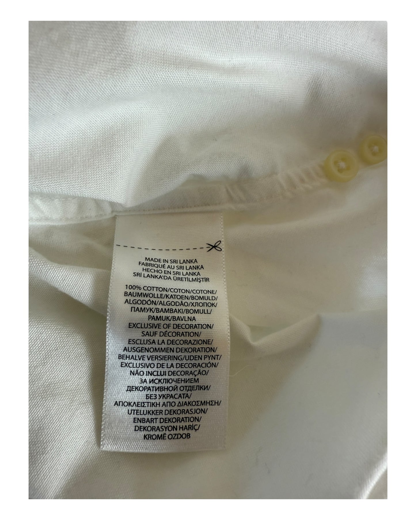 Polo Ralph Lauren Oxford Bluse weiß Größe S