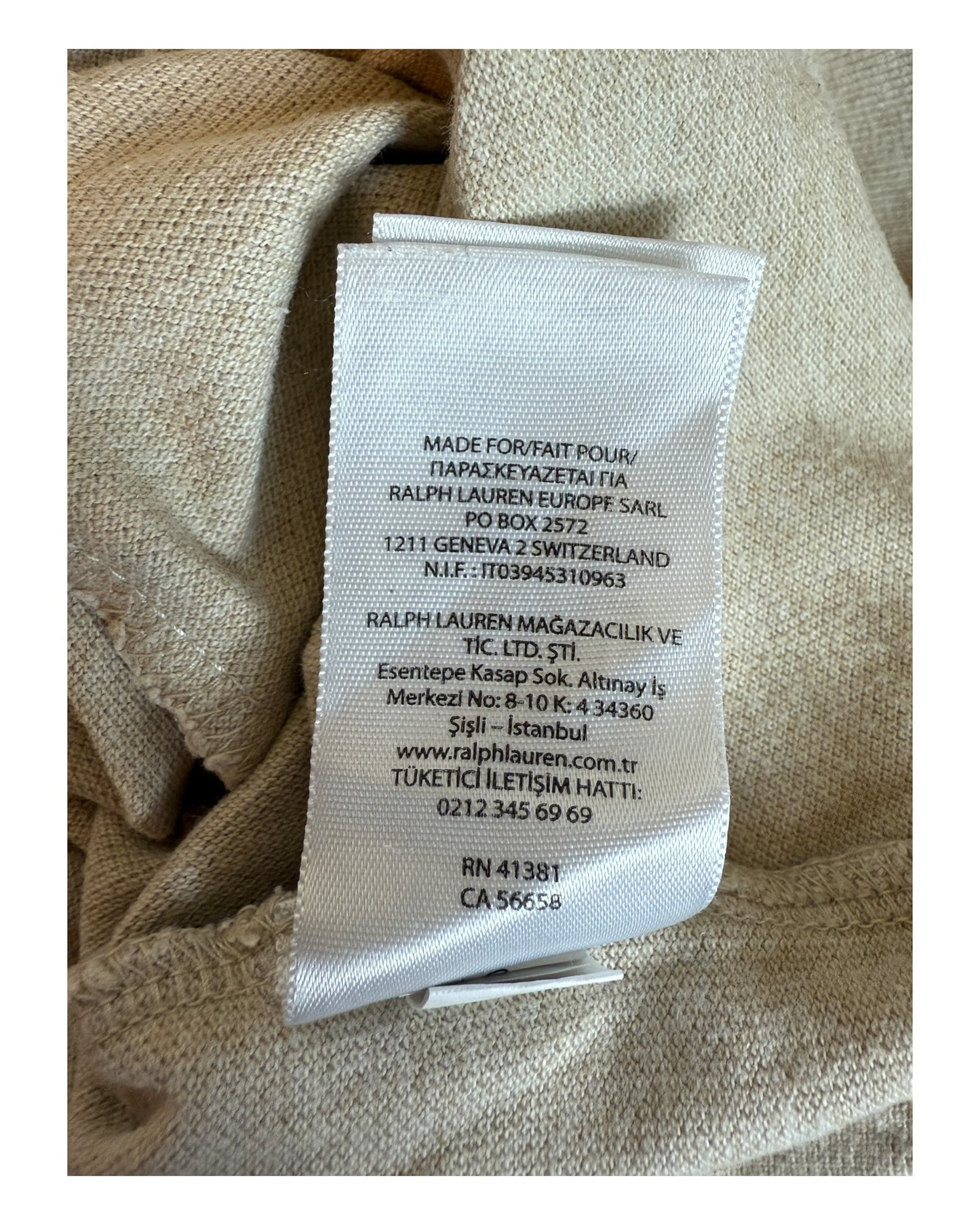 Polo Ralph Lauren Poloshirt beige Größe L