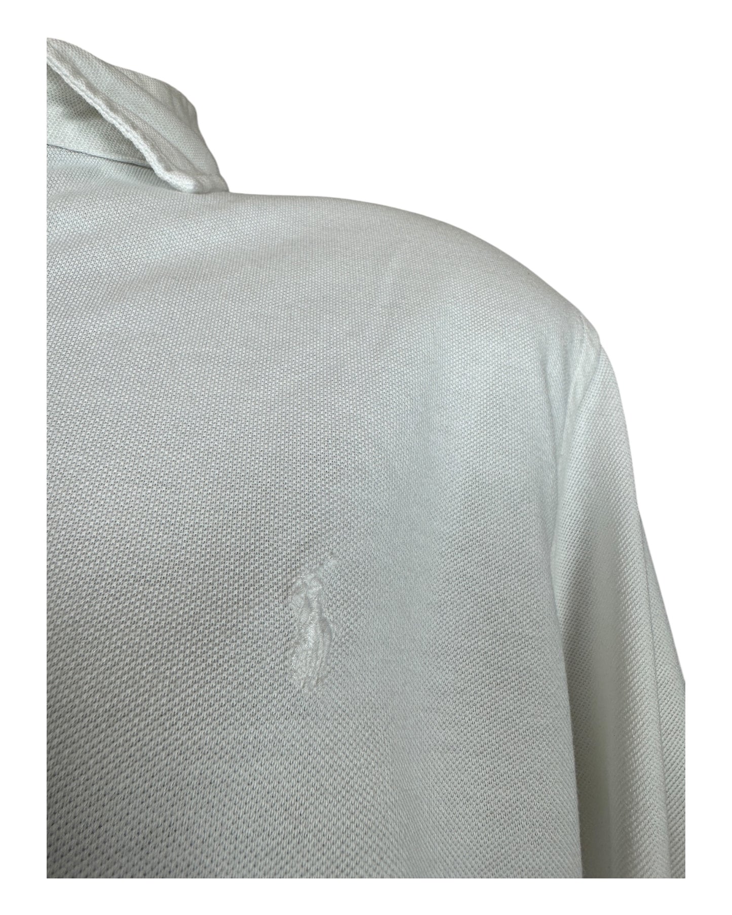 Polo Ralph Lauren Knit Oxfordhemd weiß Größe L