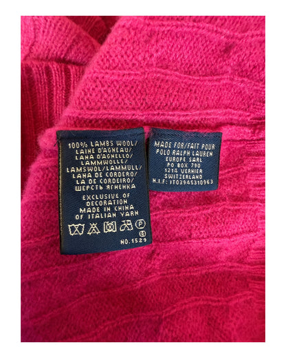 Polo Ralph Lauren Zopfmuster Pullover pink Größe S