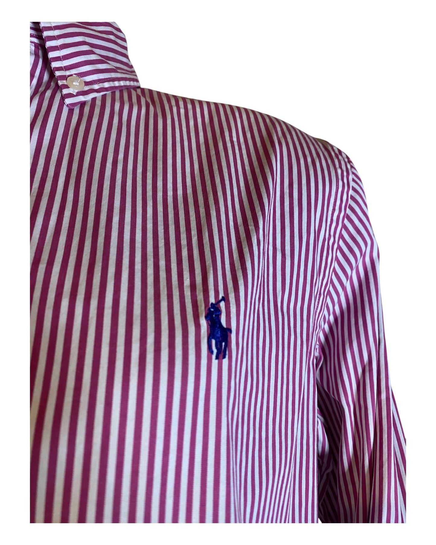 Polo Ralph Lauren Hemd rot weiß gestreift Größe M
