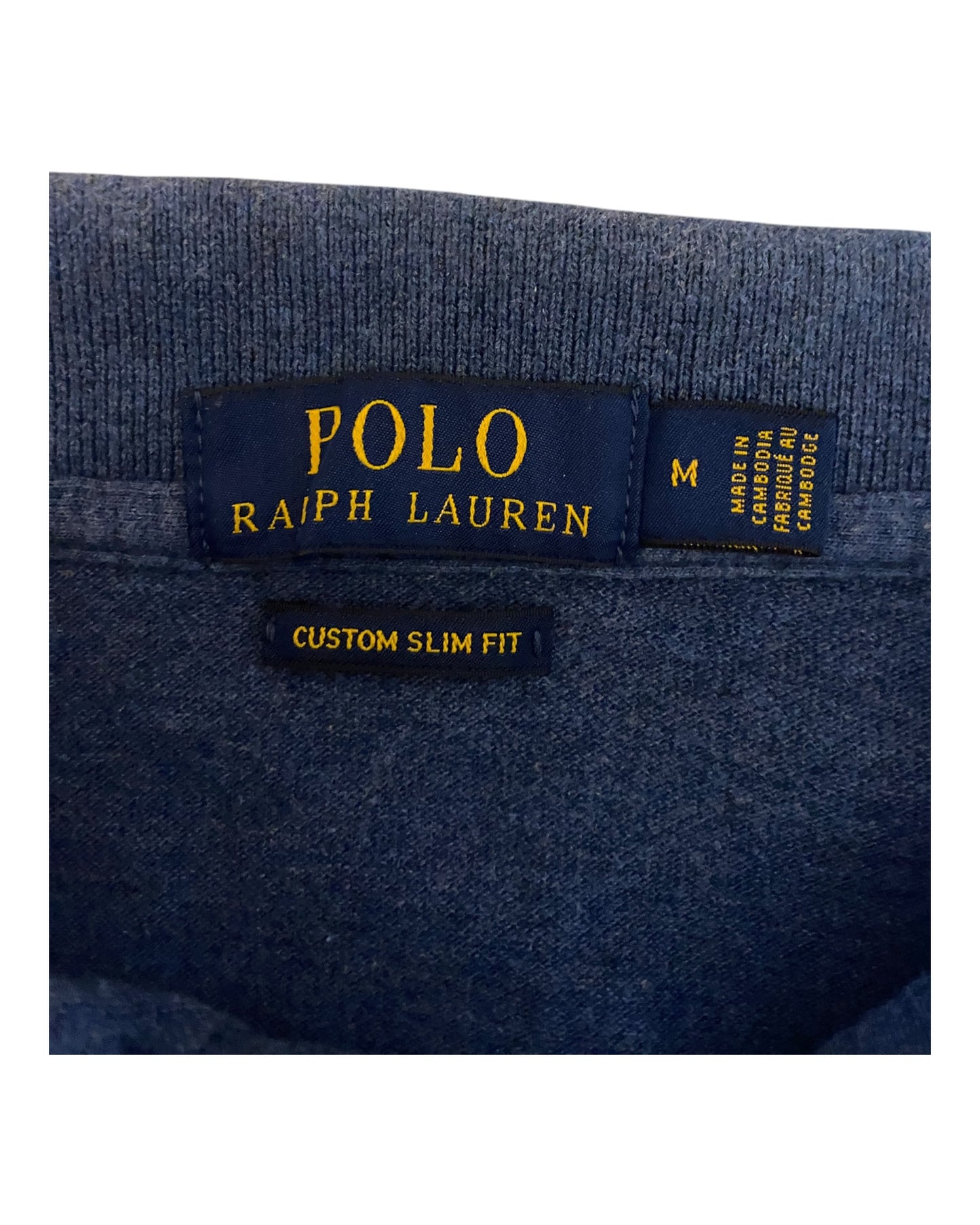 Polo Ralph Lauren Poloshirt marineblau meliert Größe M