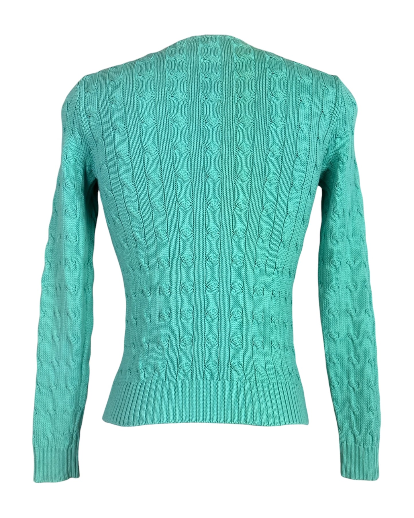 Polo Ralph Lauren Zopfmuster Pullover türkis Größe M