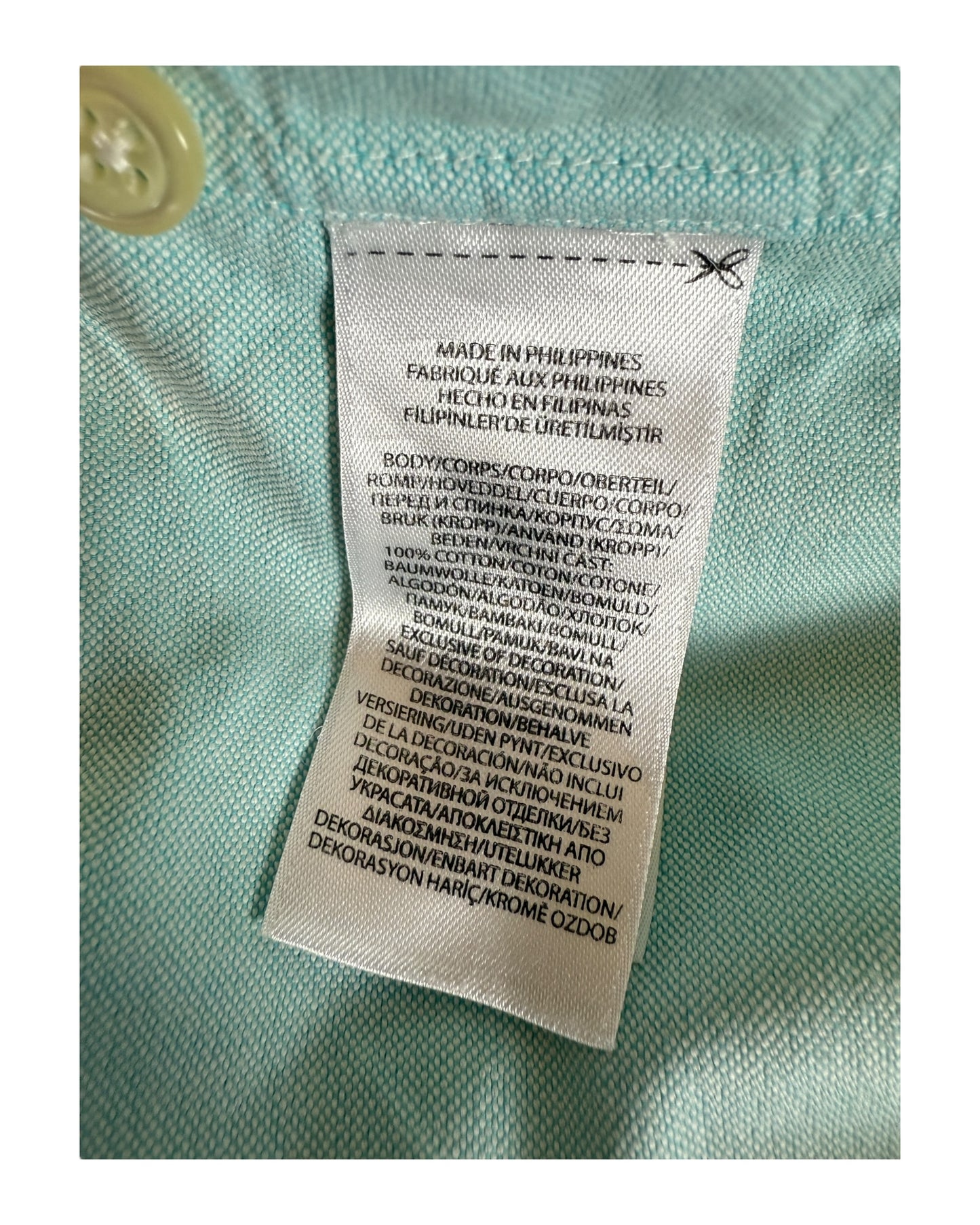 Polo Ralph Lauren Oxfordhemd türkis Größe M
