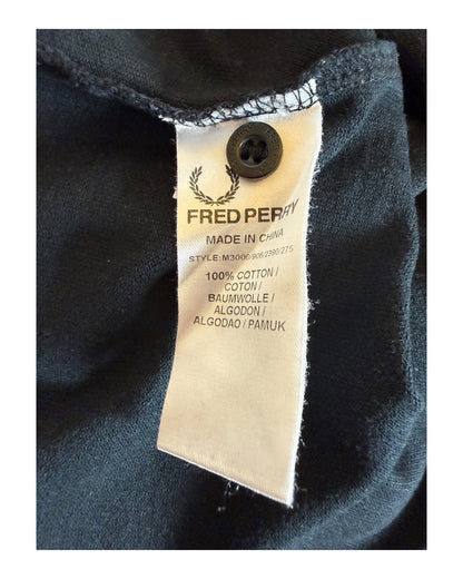 Fred Perry Poloshirt schwarz Größe M