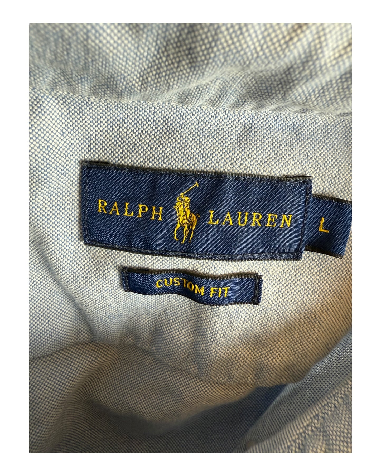 Polo Ralph Lauren Oxford Bluse hellblau Größe L