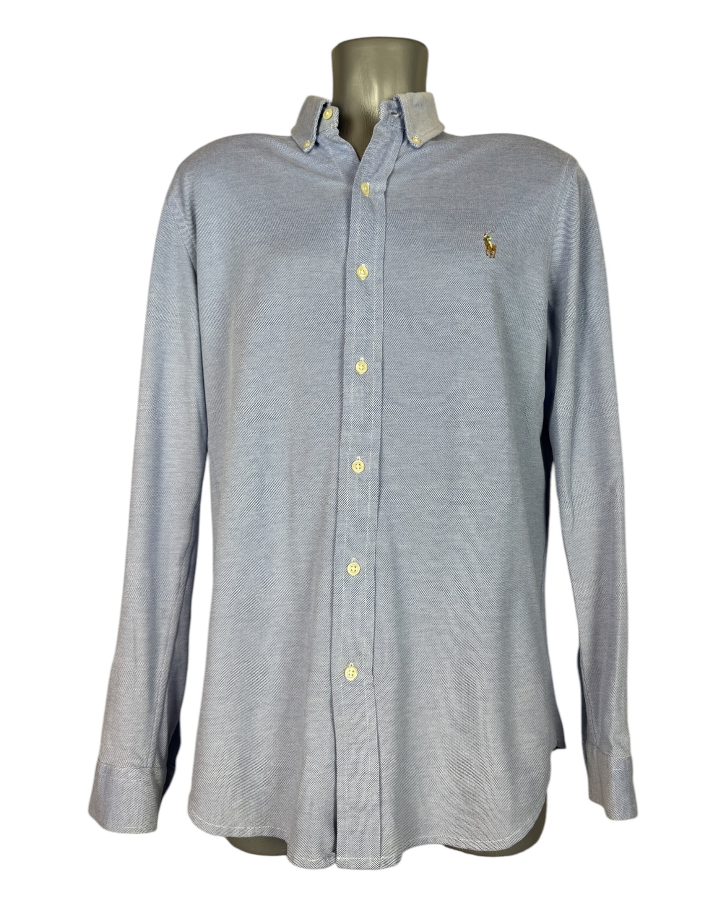 Polo Ralph Lauren Knit Oxfordhemd hellblau Größe L