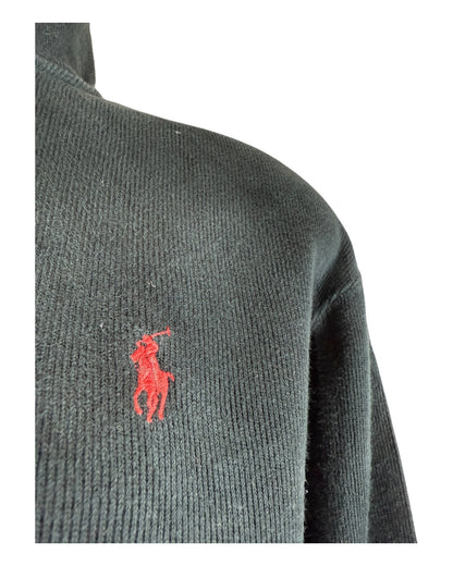 Polo Ralph Lauren Half Zip Pullover schwarz Größe L