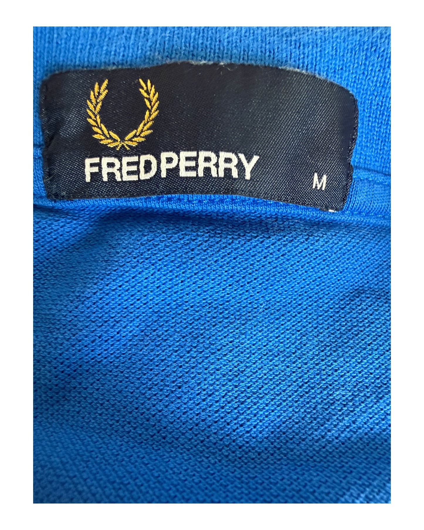 Fred Perry Poloshirt blau Größe M