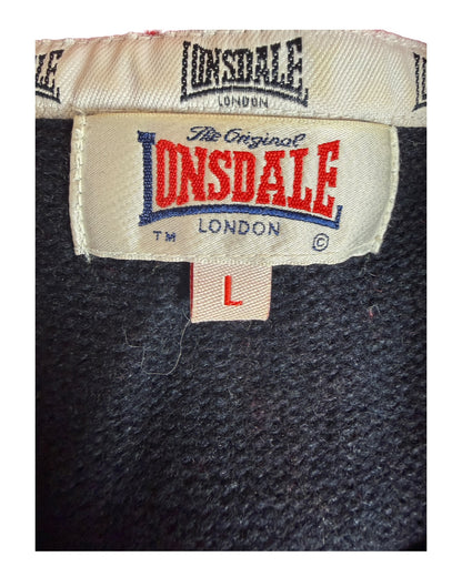 Lonsdale Half Zip Pullover marineblau Größe L