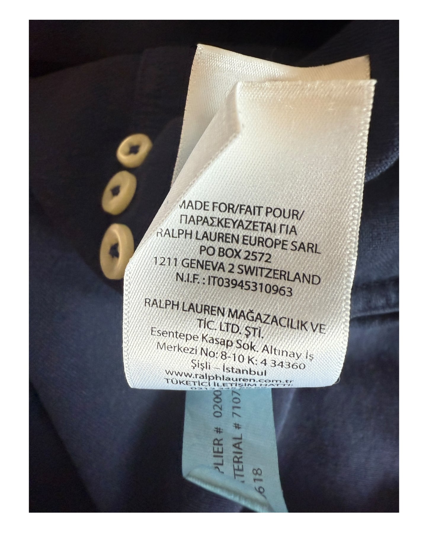 Polo Ralph Lauren Oxfordhemd marineblau Größe M