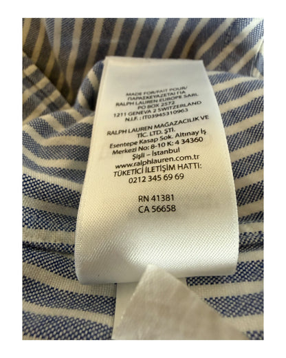 Polo Ralph Lauren Oxfordhemd hellblau weiß gestreift Größe L
