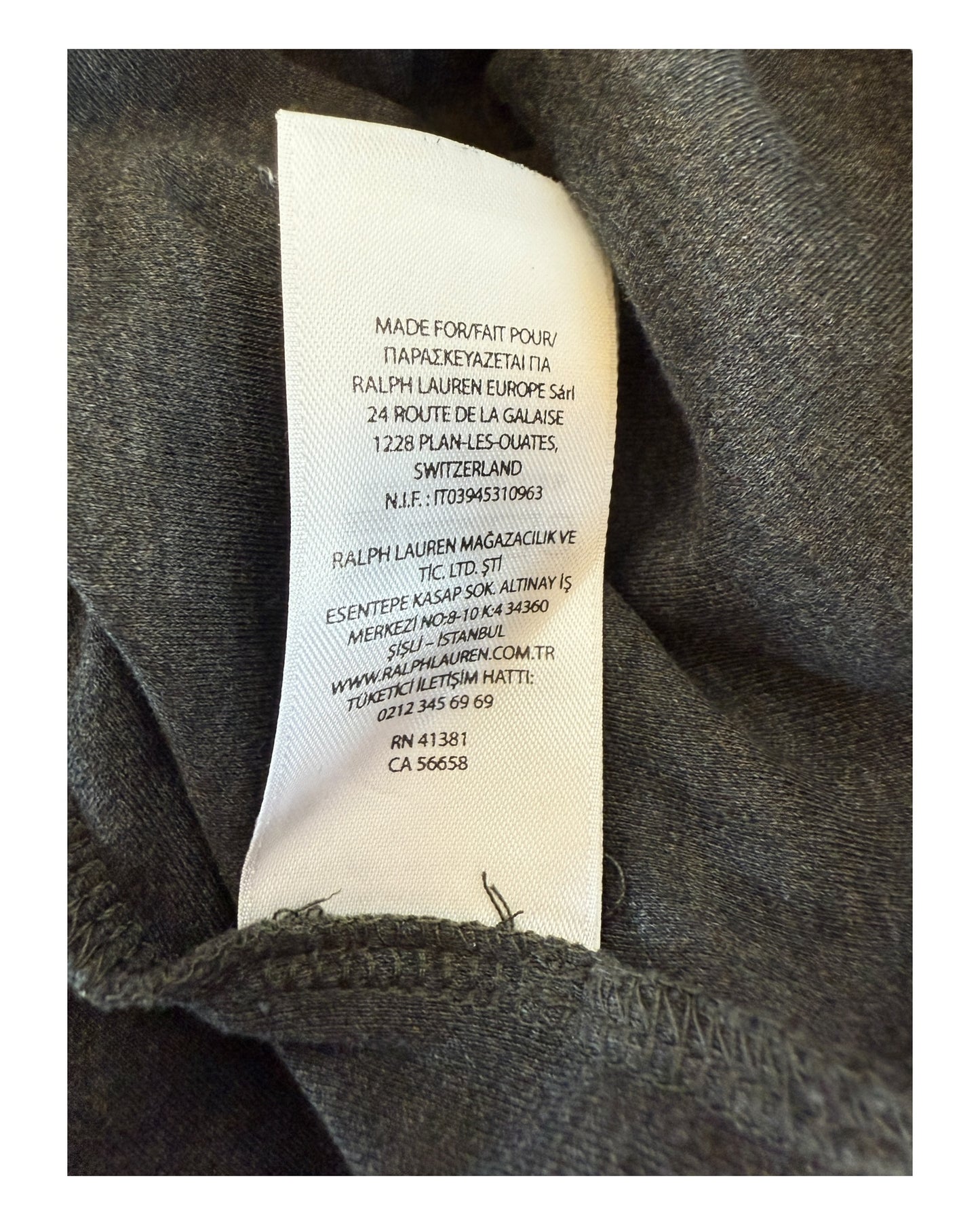 Polo Ralph Lauren Poloshirt grau Größe M