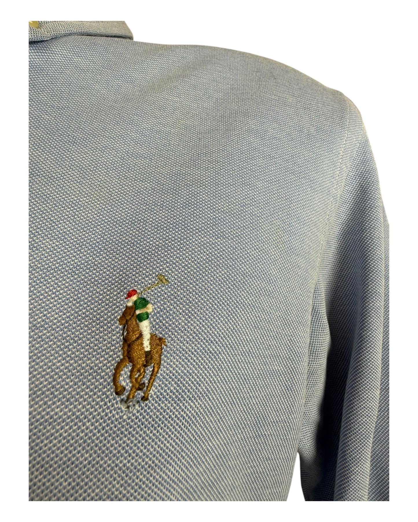 Polo Ralph Lauren Knit Oxfordhemd hellblau Größe M