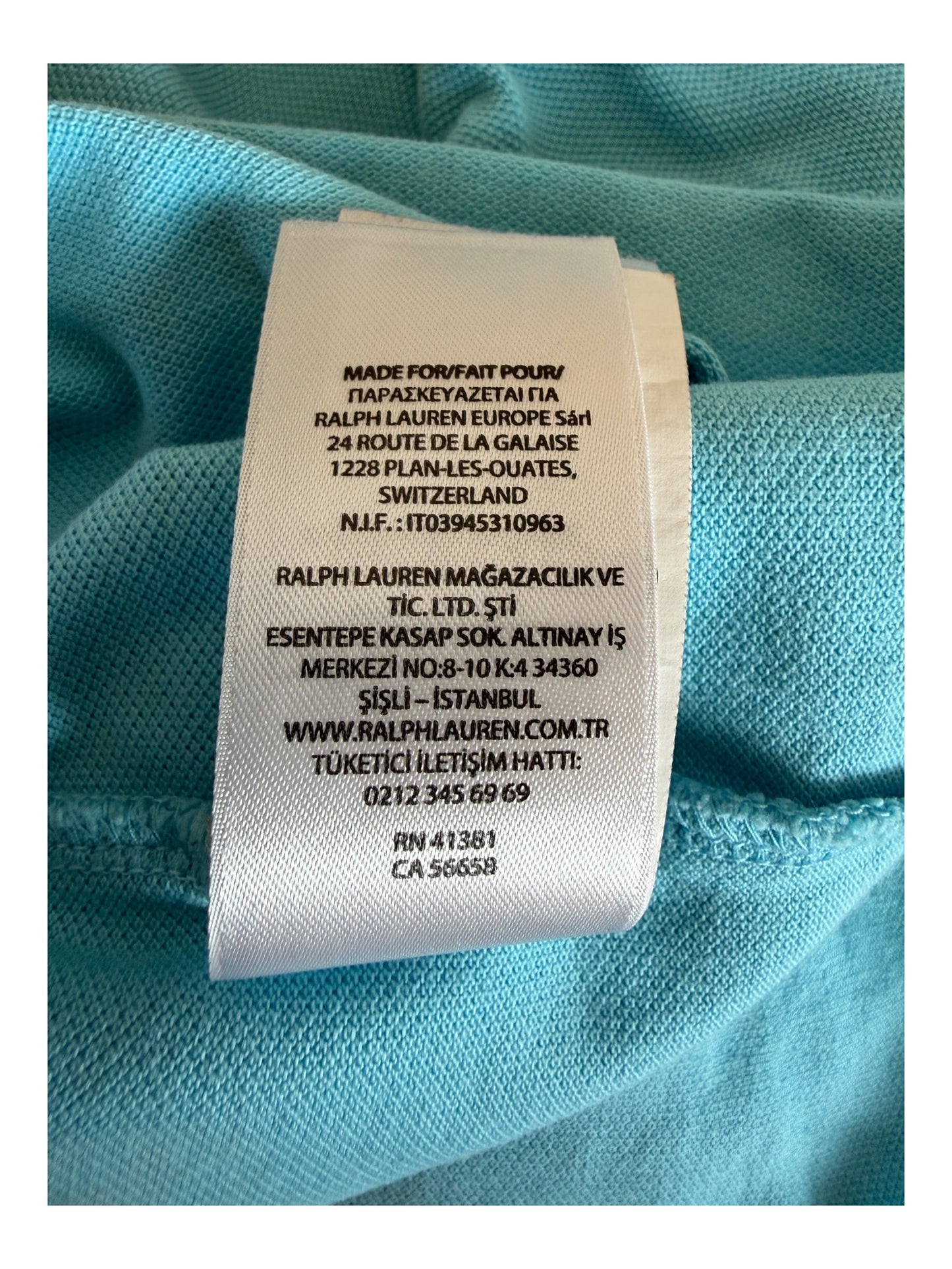 Polo Ralph Lauren Poloshirt türkis Größe L