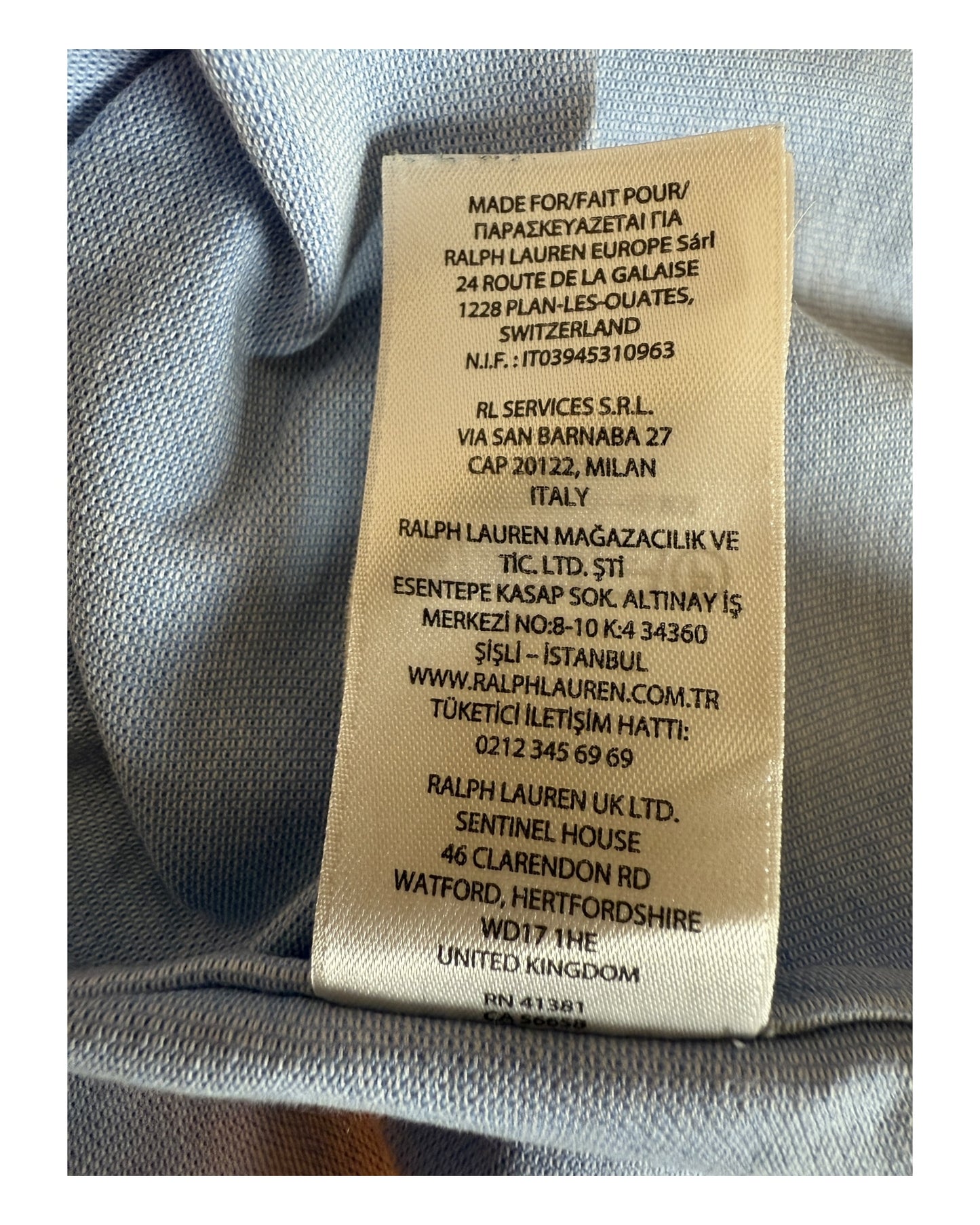 Polo Ralph Lauren Knit Oxfordhemd hellblau Größe L