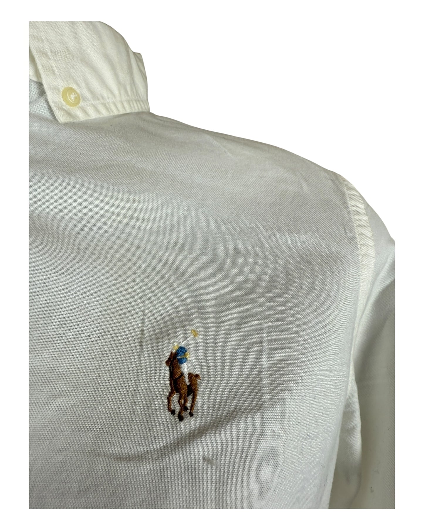 Polo Ralph Lauren Oxford Bluse weiß Größe M